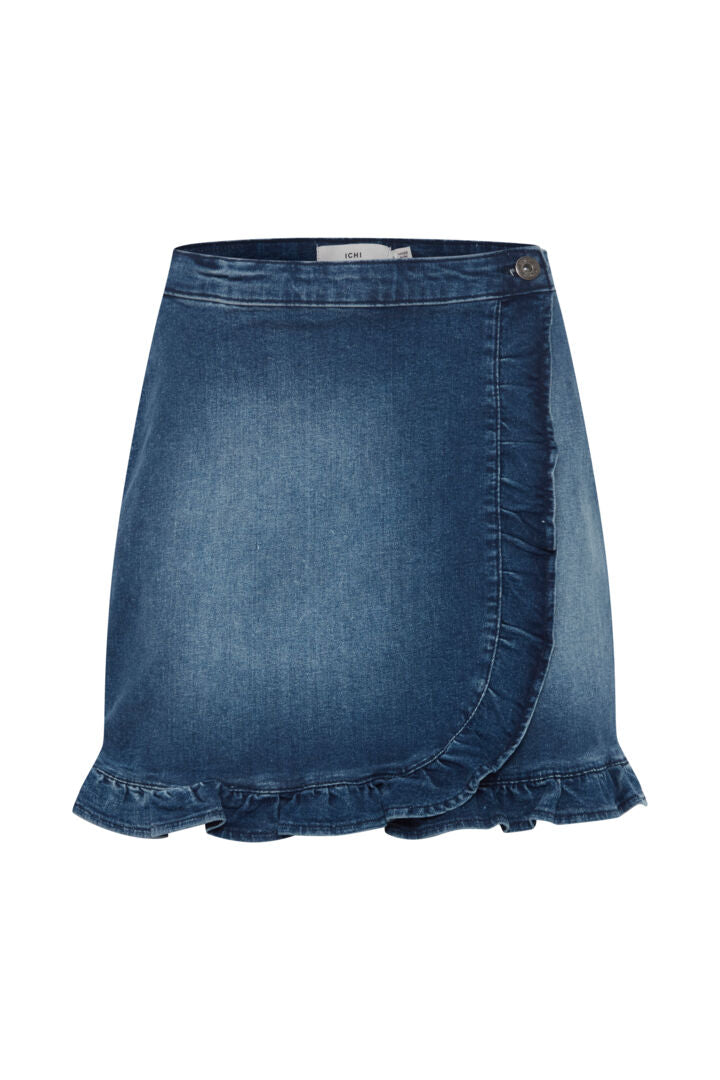 Jupe portefeuille jean ICHI