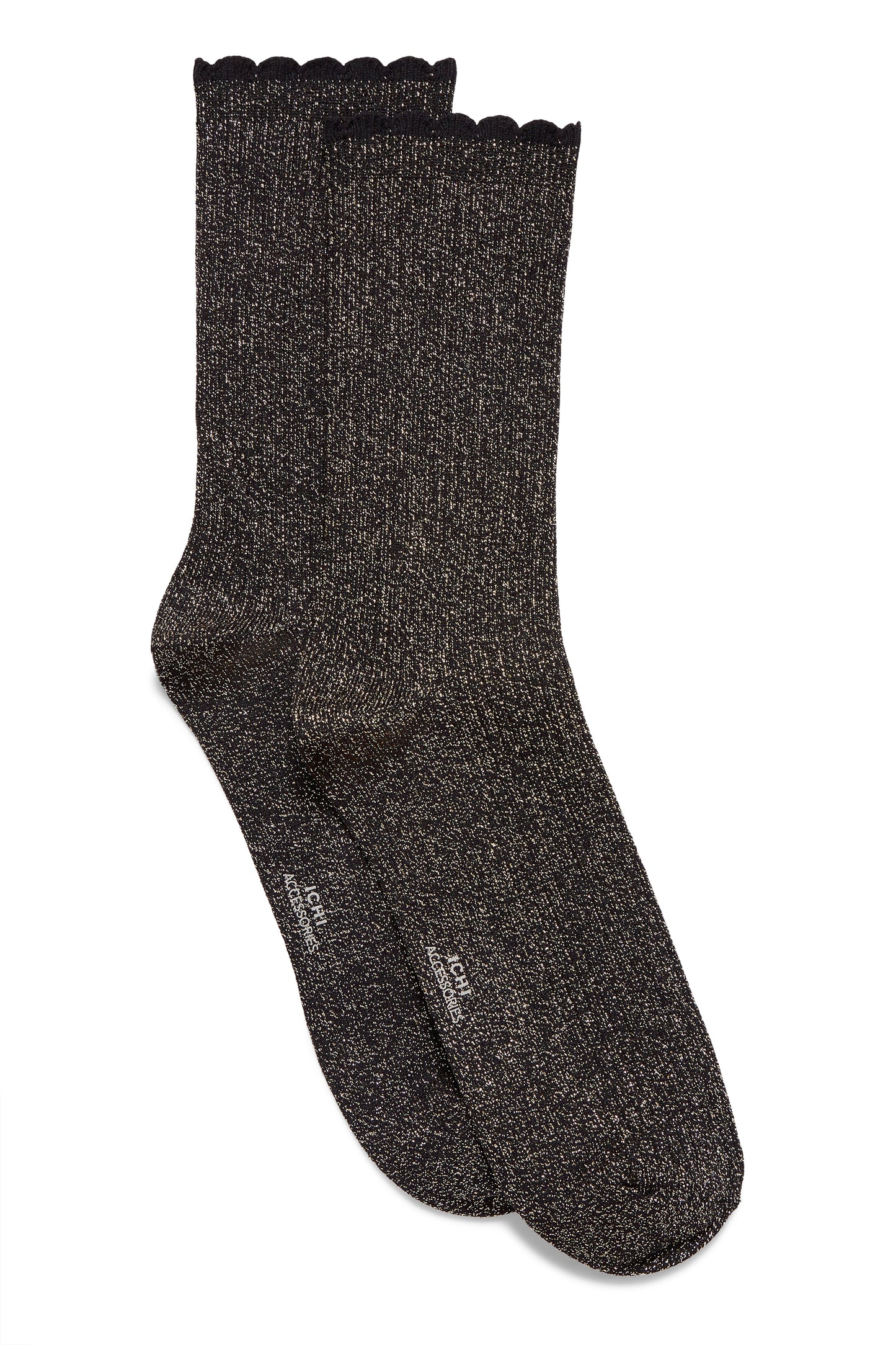 Chaussettes paillettes dorées ICHI