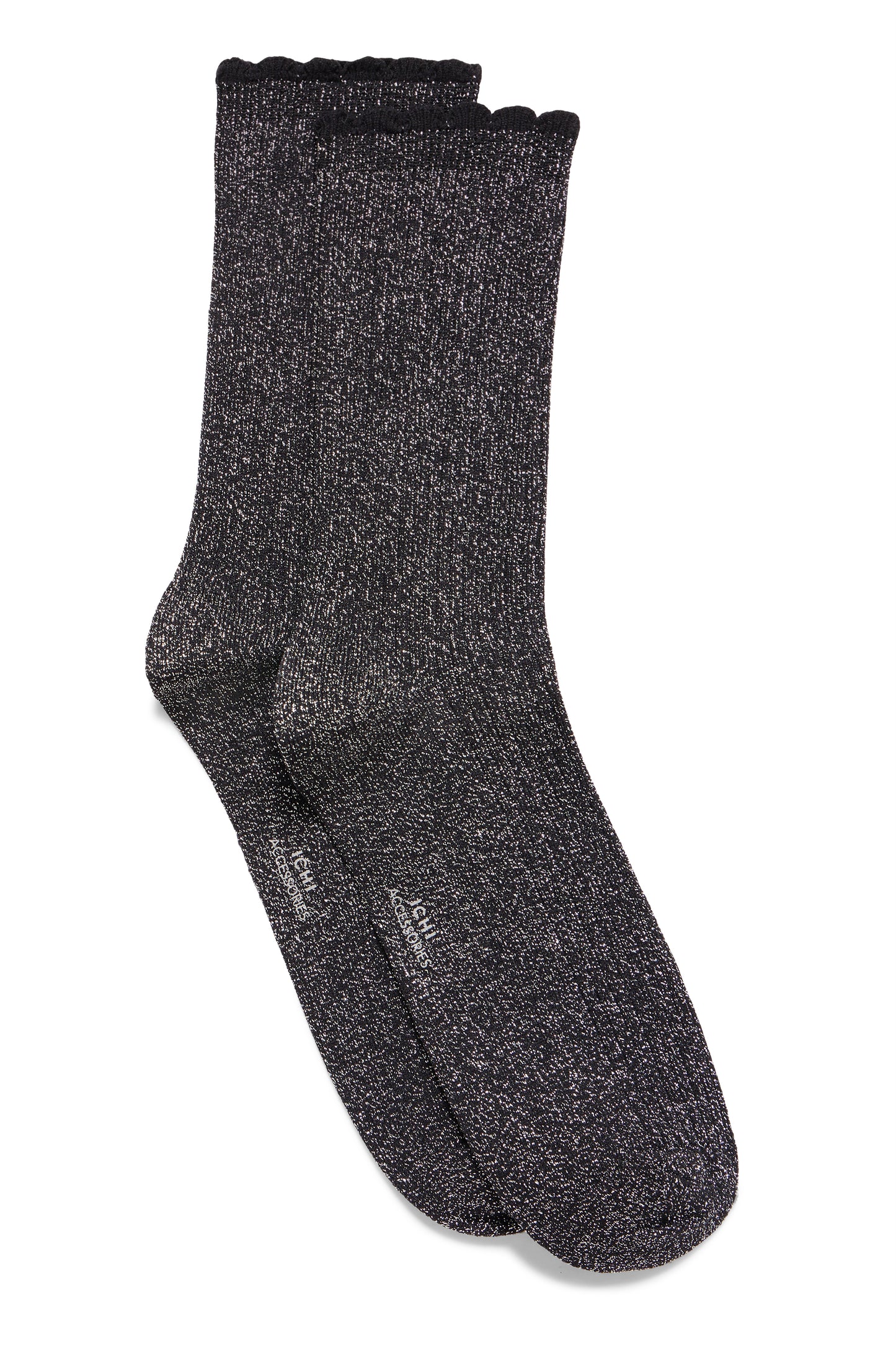 Chaussettes paillettes argentées ICHI