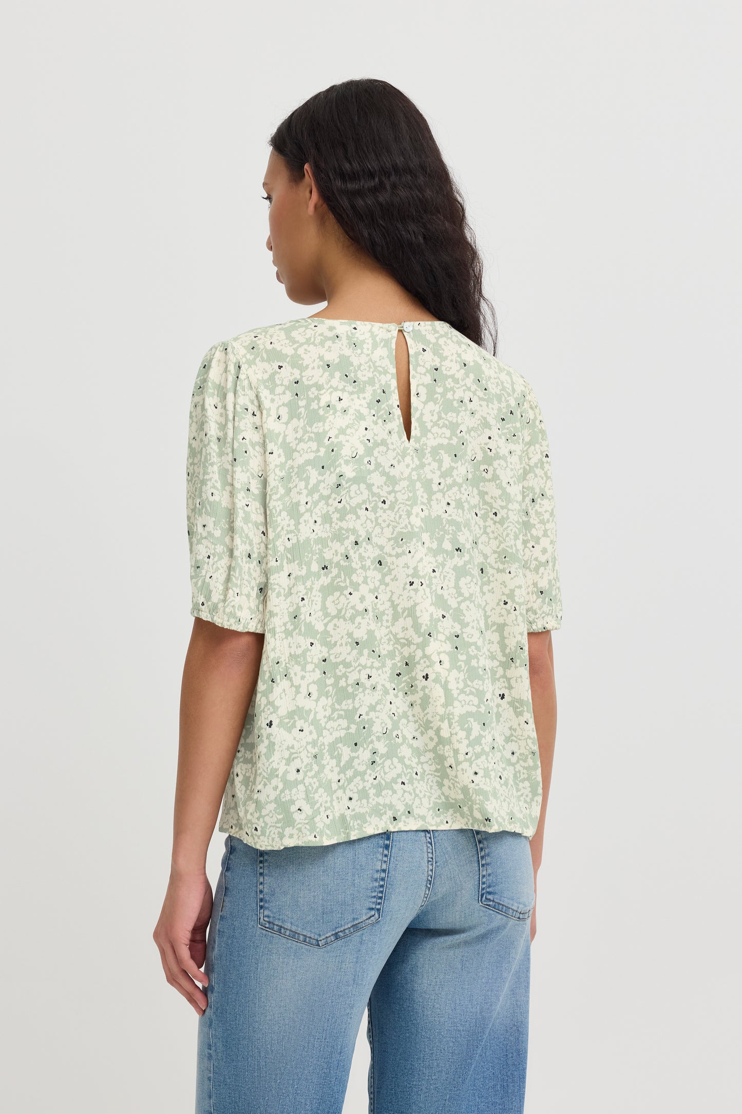 Top fluide motif floral ICHI