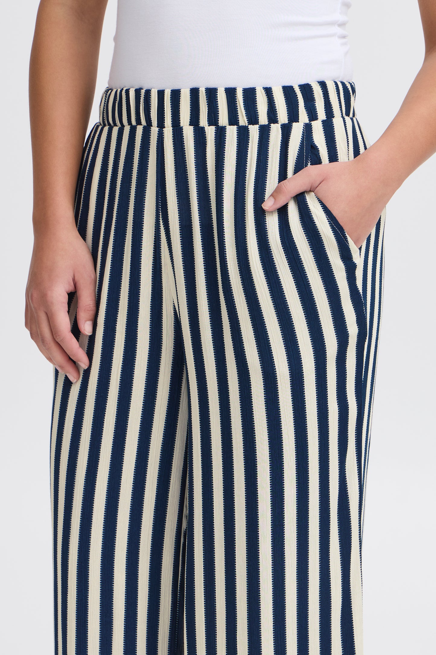 Pantalon fluide rayures ICHI