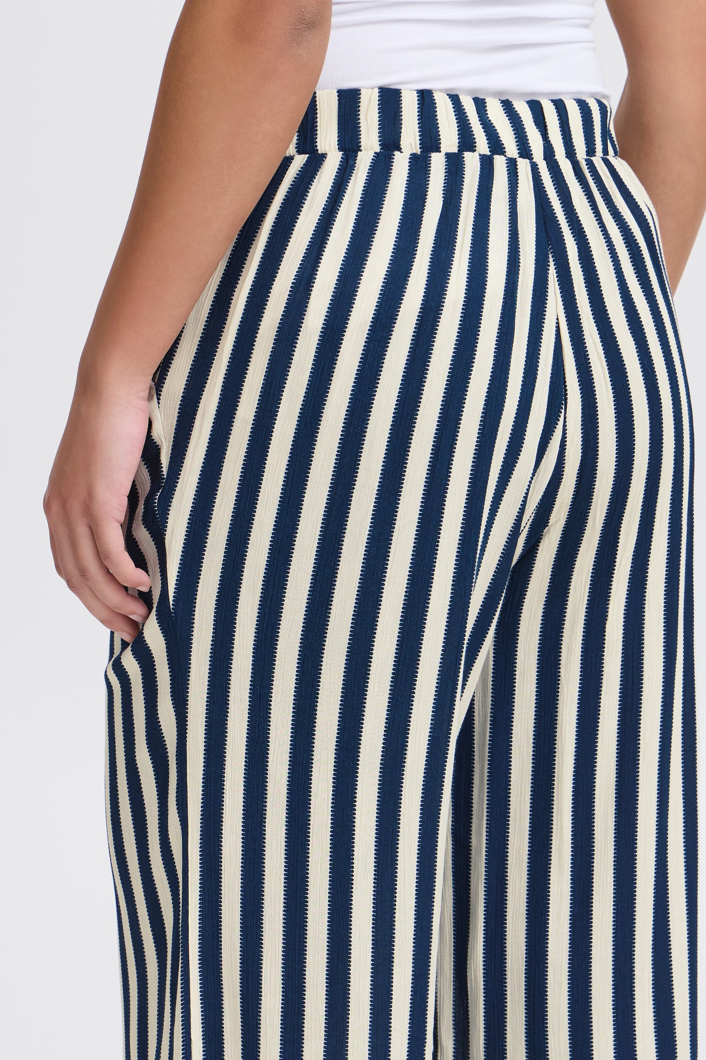 Pantalon fluide rayures ICHI
