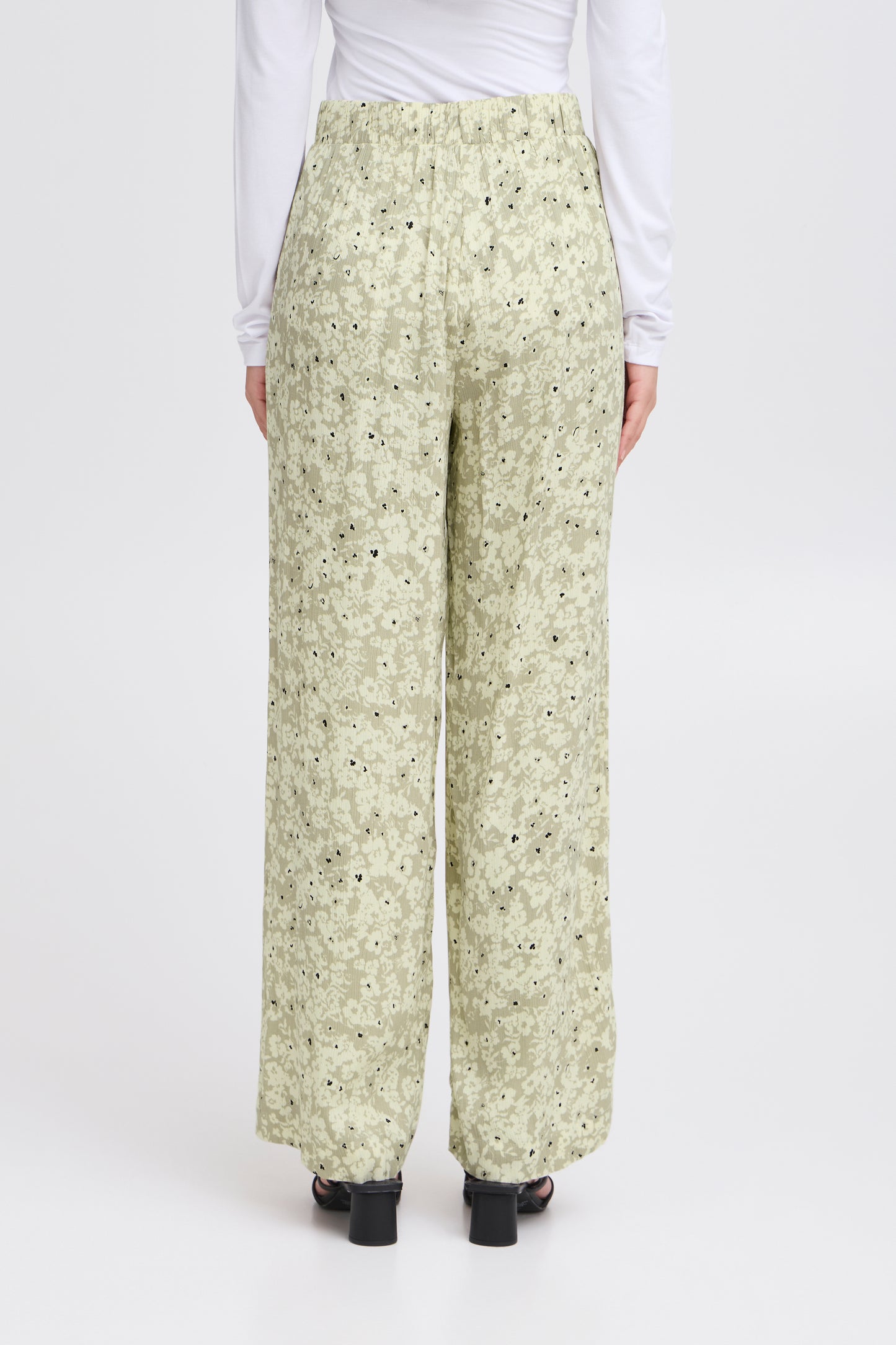 Pantalon fluide motif floral ICHI