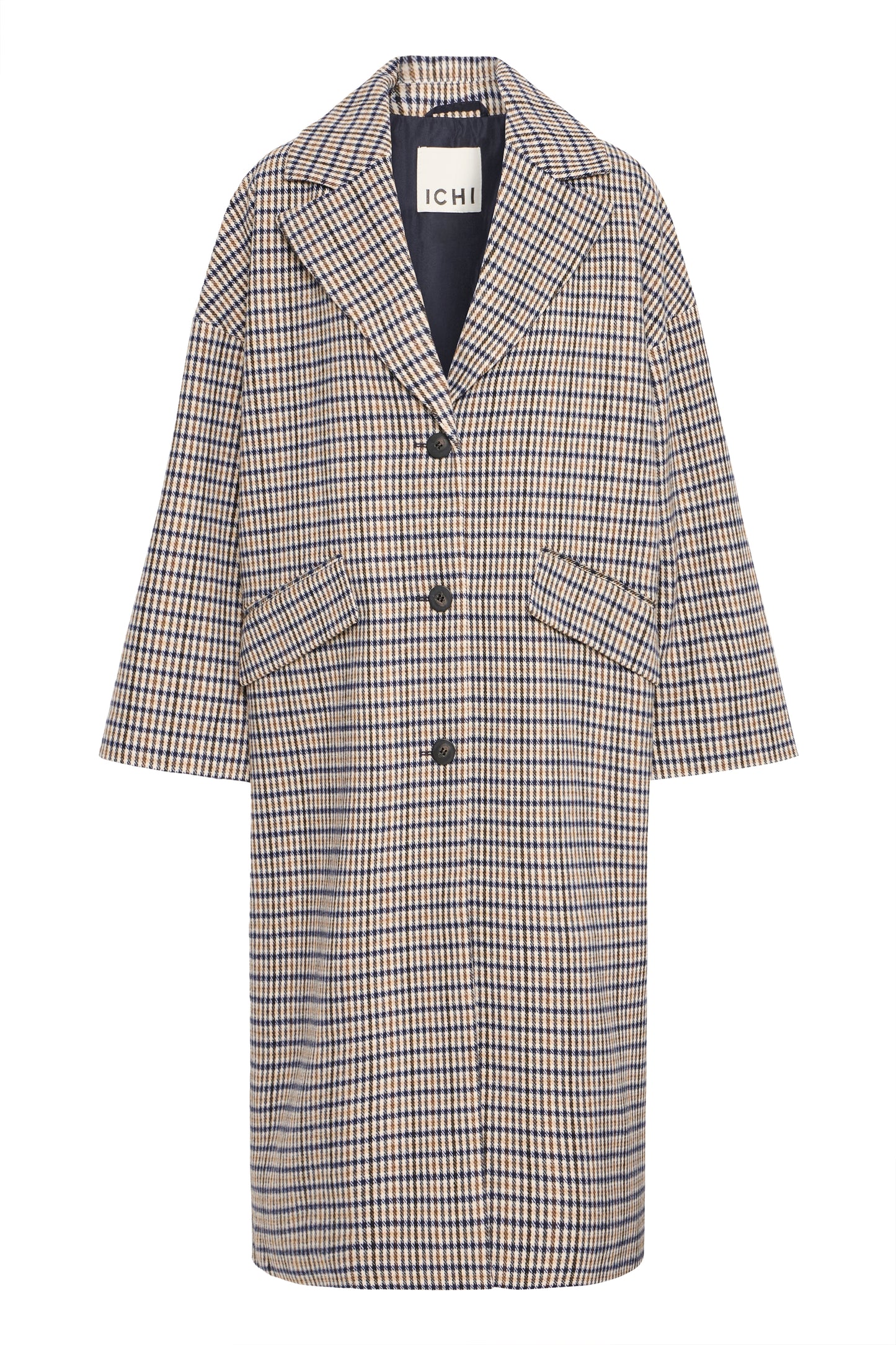 Manteau long rayé ICHI