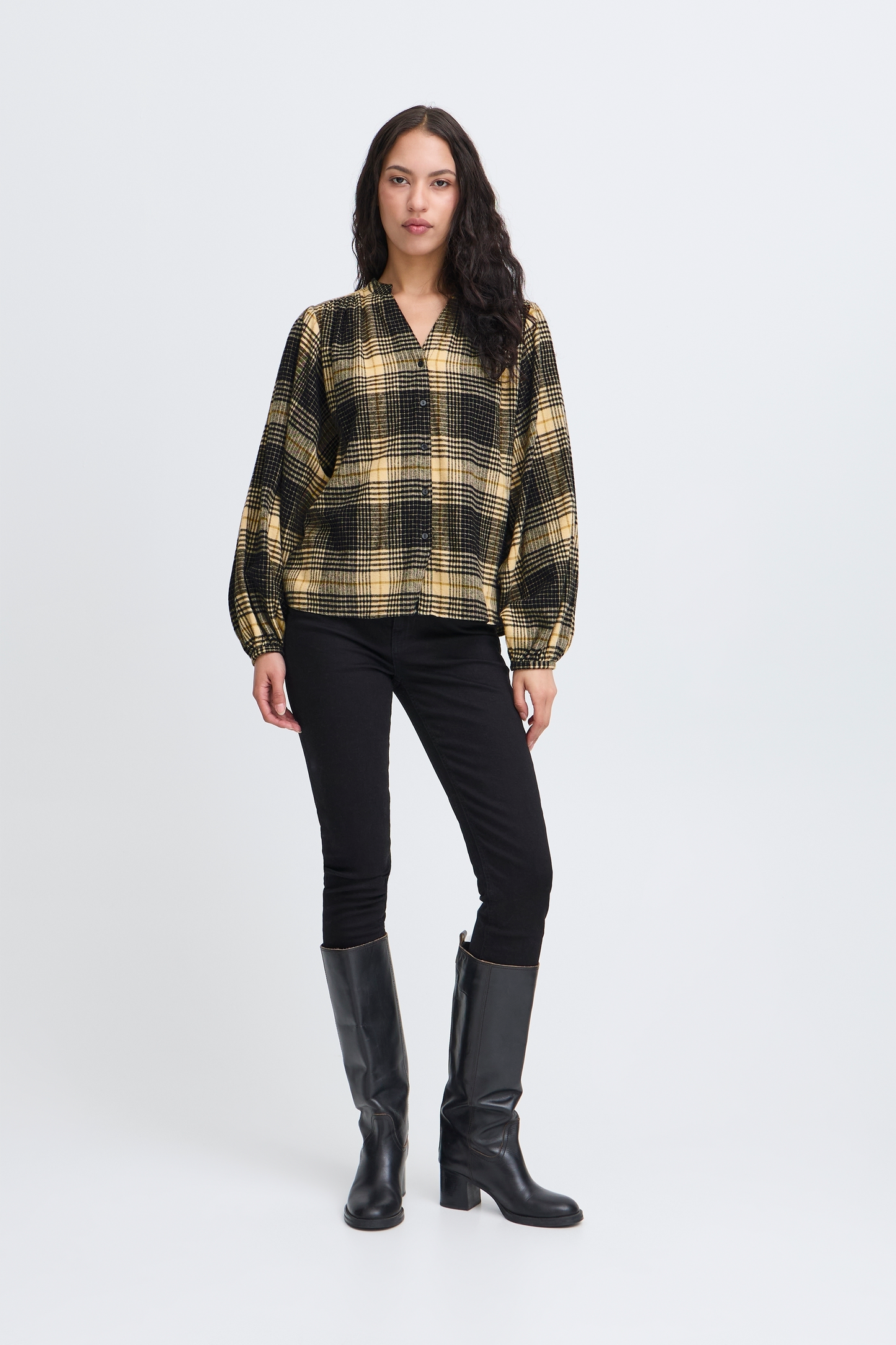 Chemise manches bouffantes ICHI