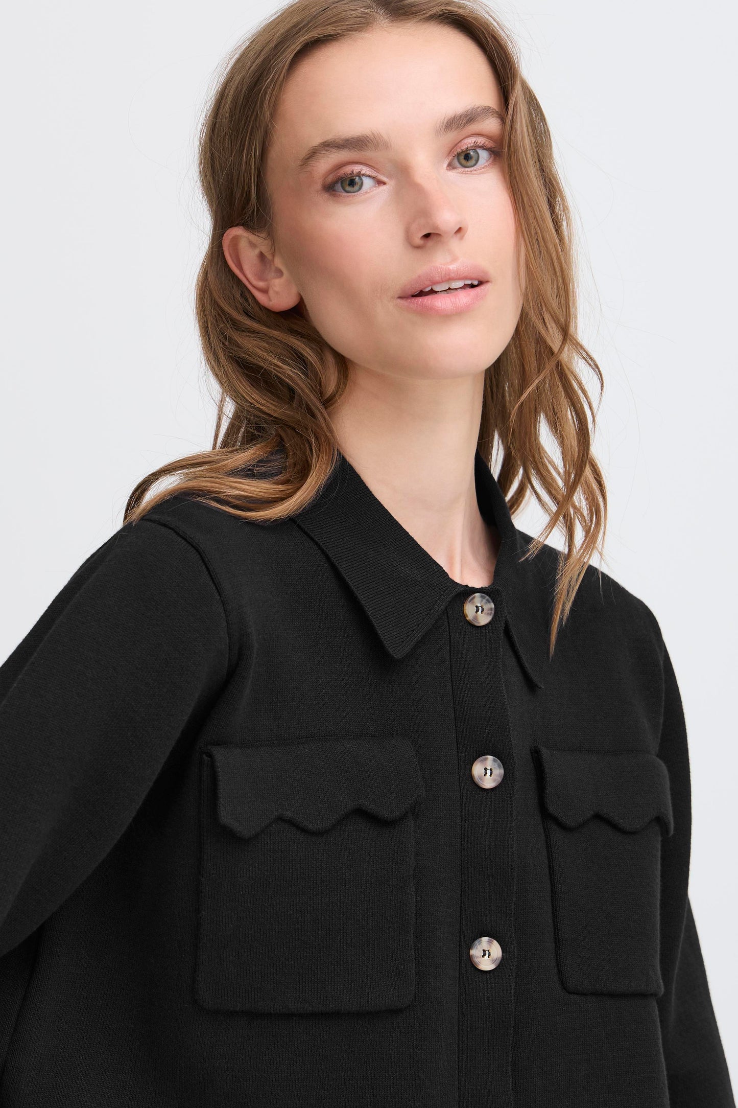 Gilet/veste poches plaquées ICHI