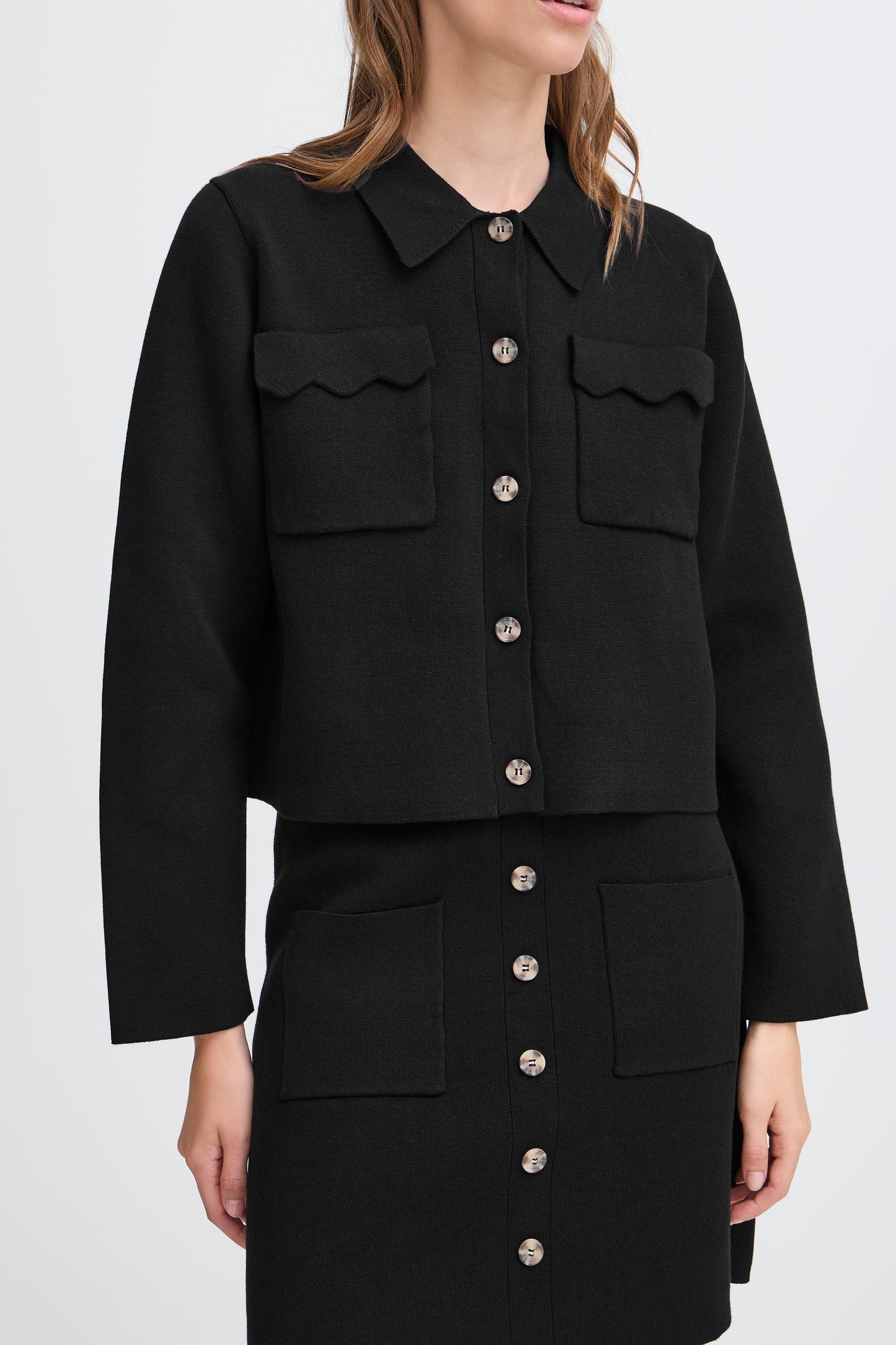 Gilet/veste poches plaquées ICHI