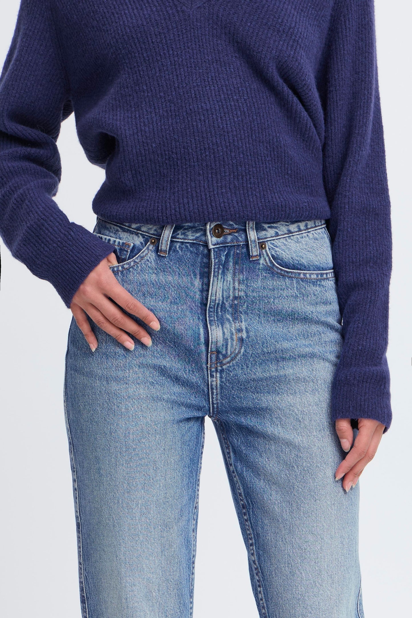 Jean détail broderie ICHI