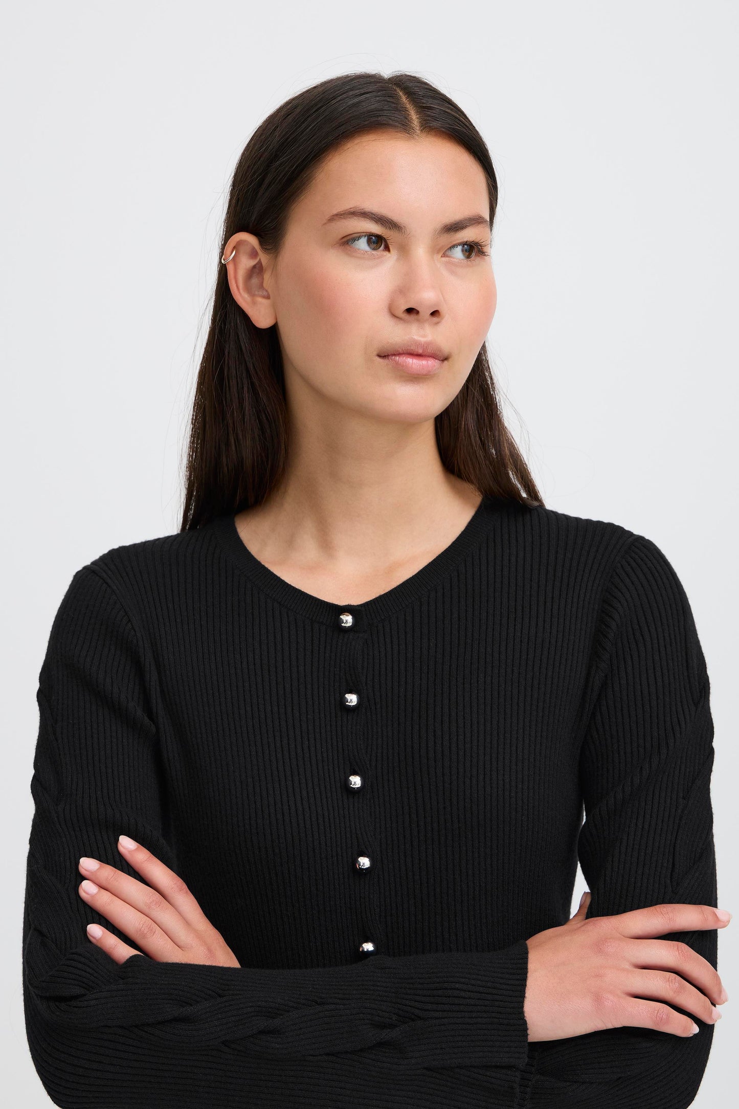 Top détail manches & boutons ICHI