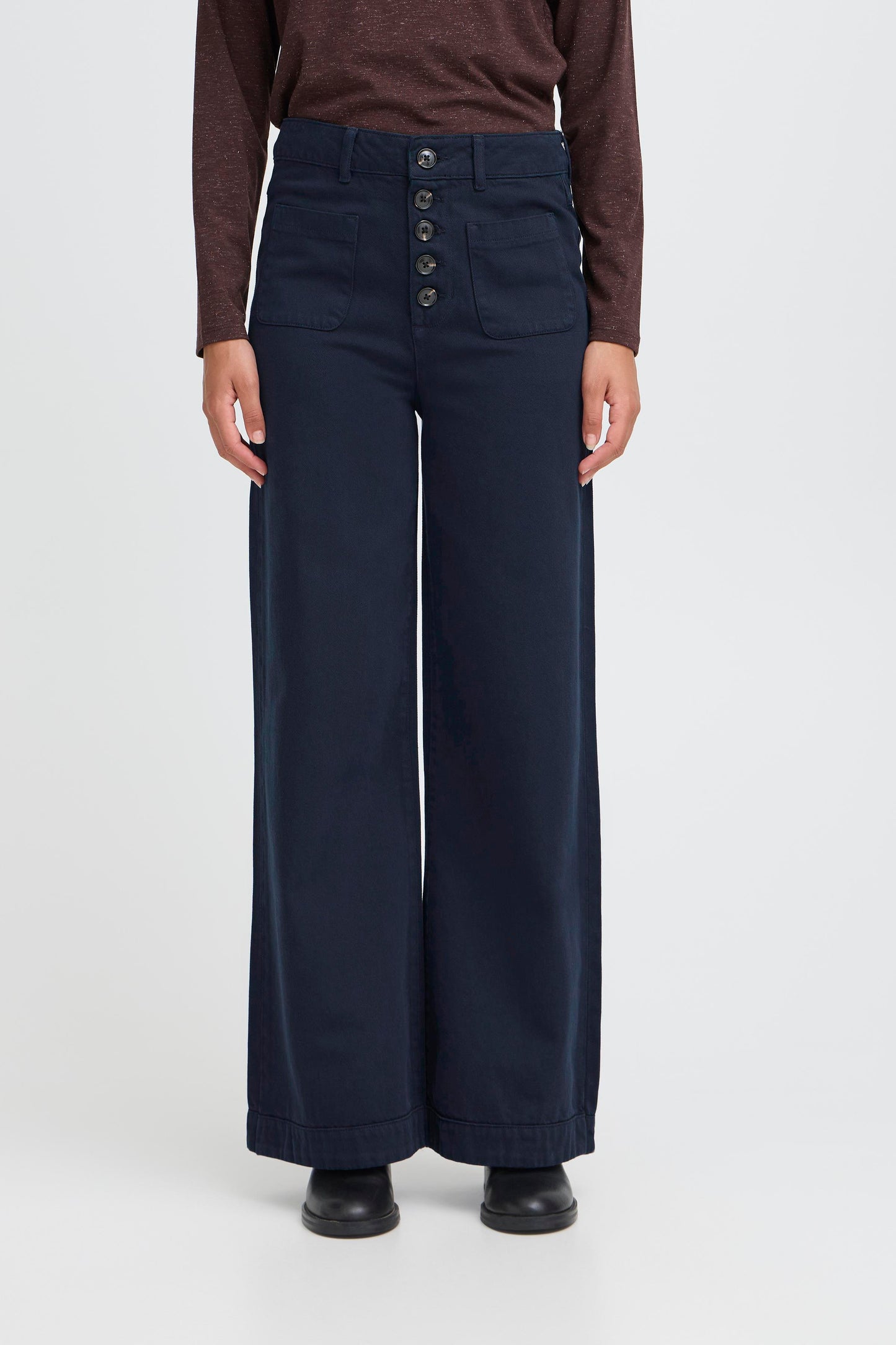 Pantalon large & boutons ICHI