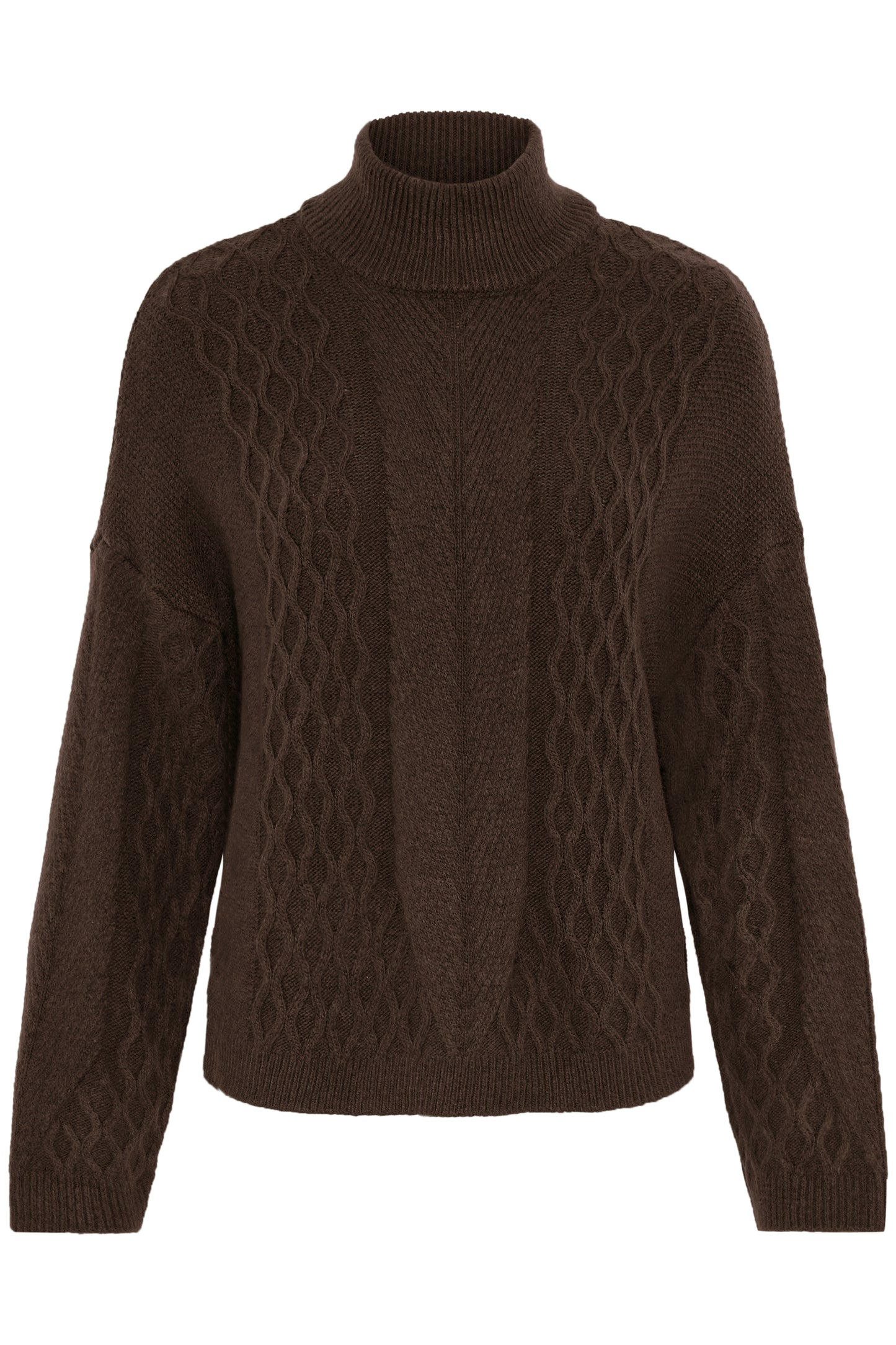Pull col roulé maillage ICHI