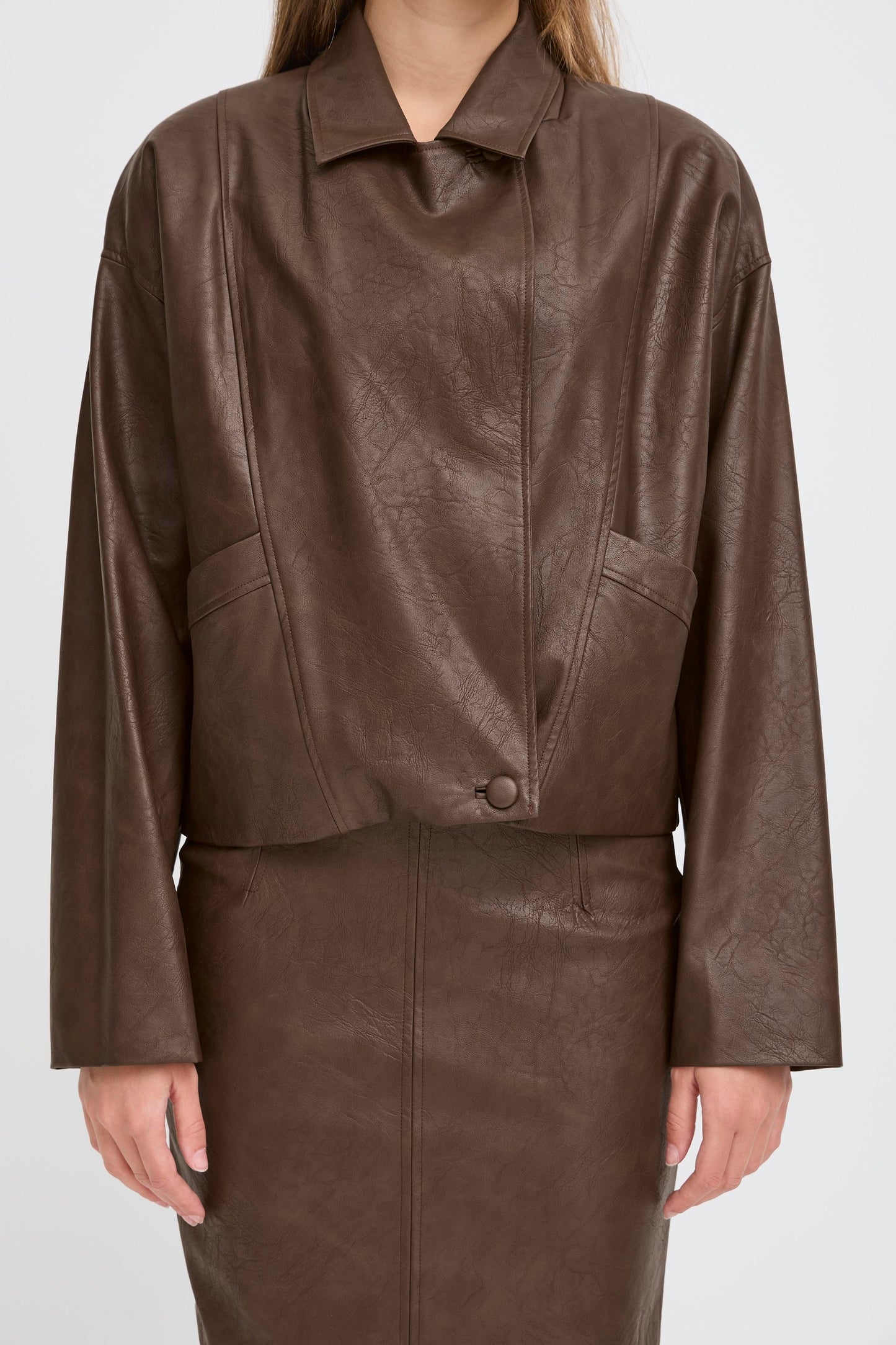 Veste simili cuir ICHI