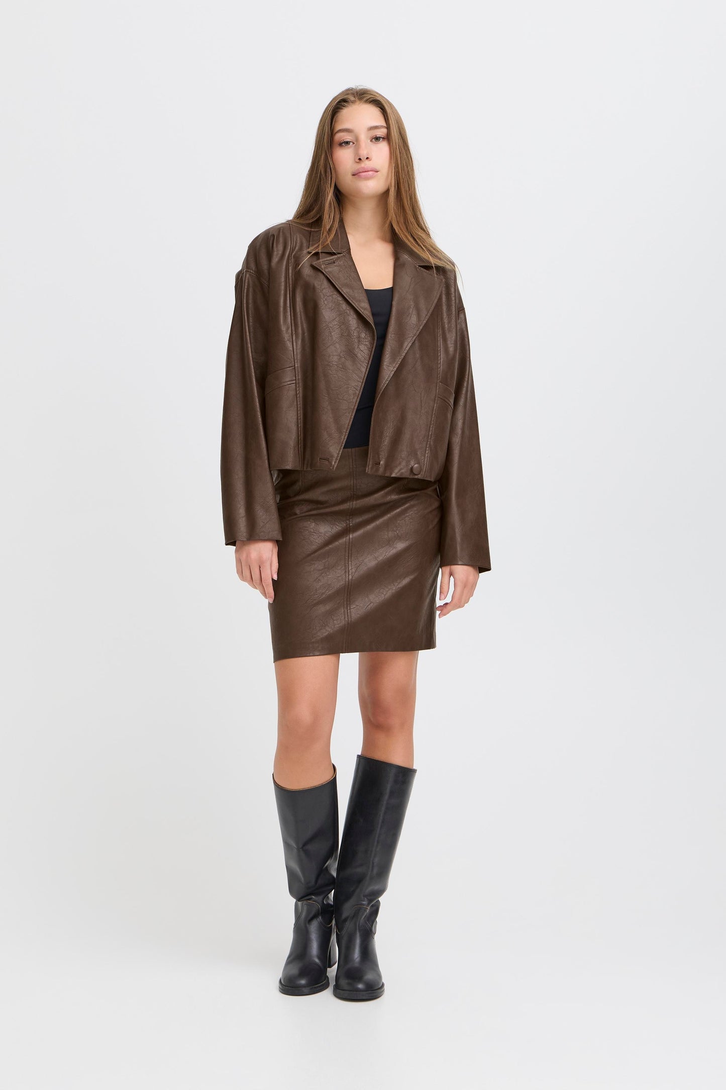 Veste simili cuir ICHI