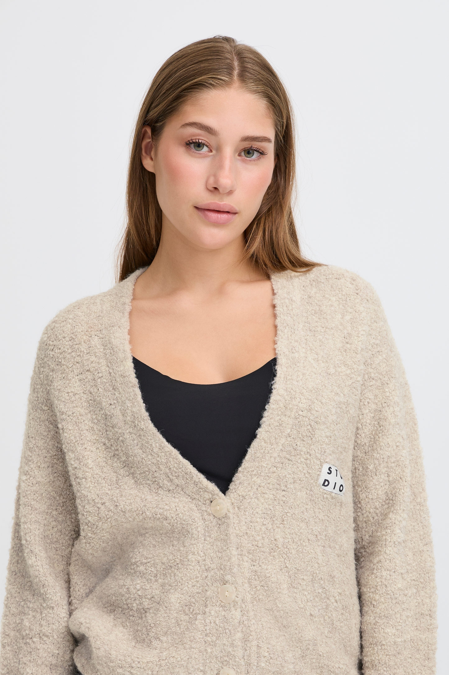 Gilet oversize bouclé ICHI
