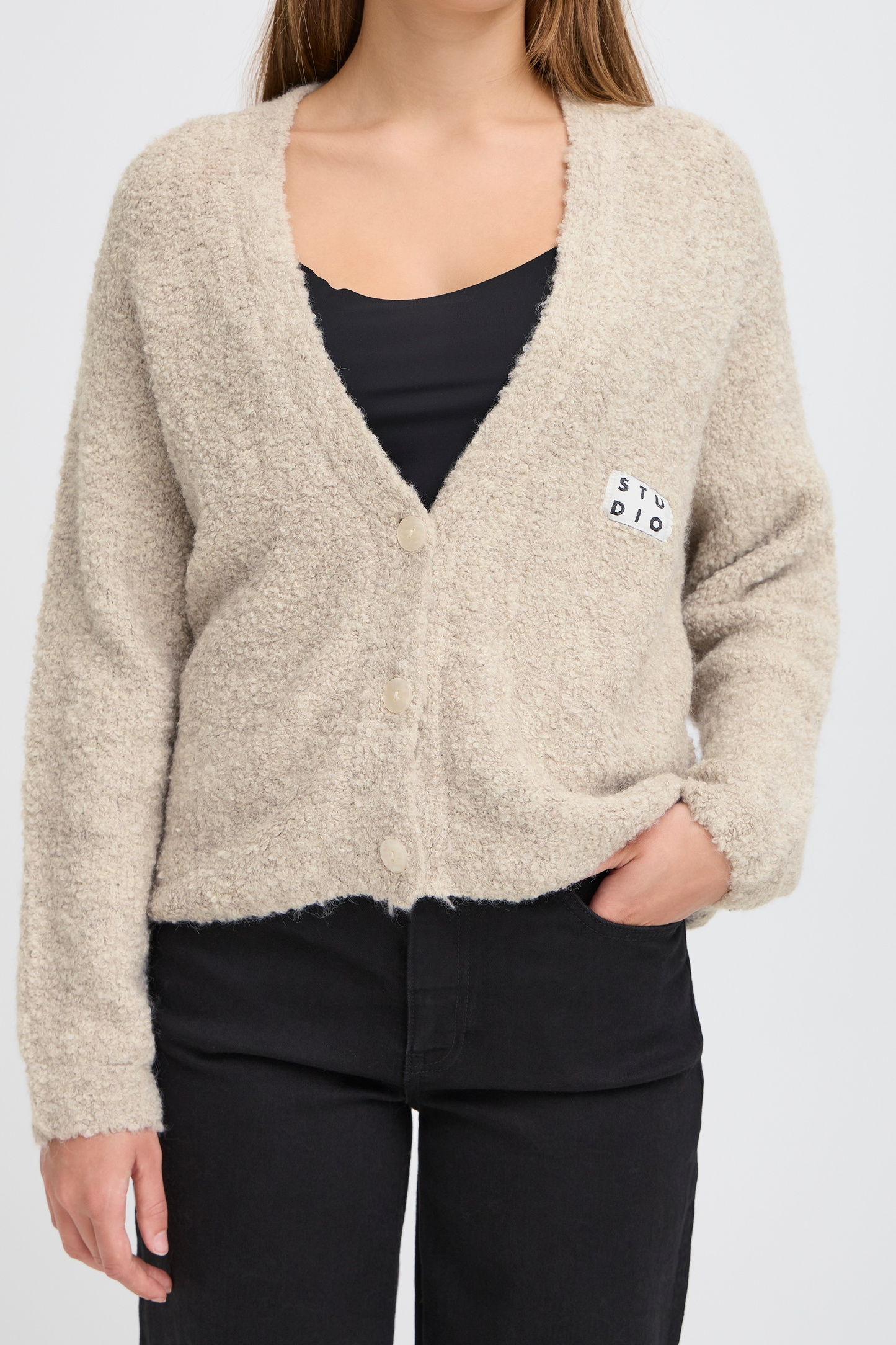 Gilet oversize bouclé ICHI