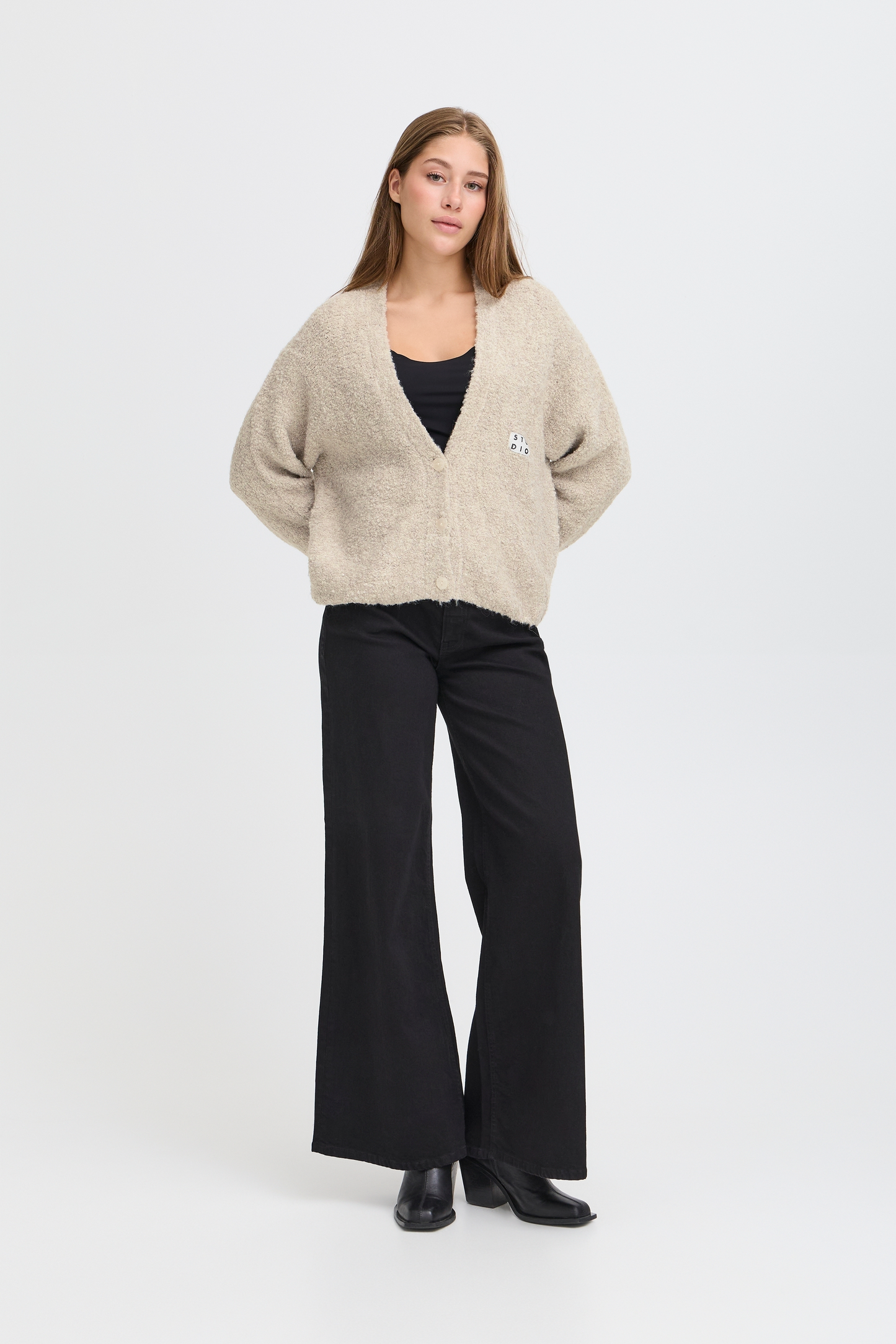 Gilet oversize bouclé ICHI