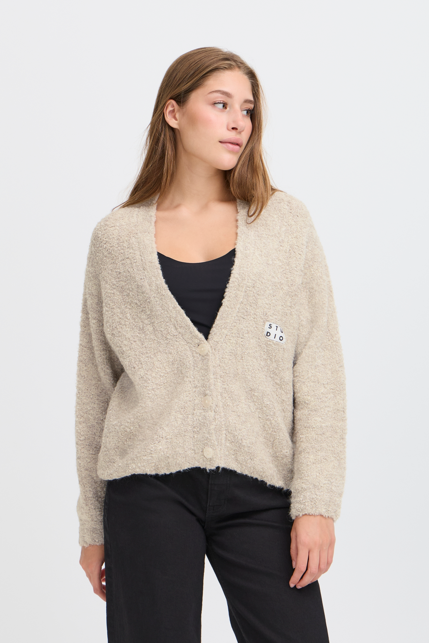 Gilet oversize bouclé ICHI