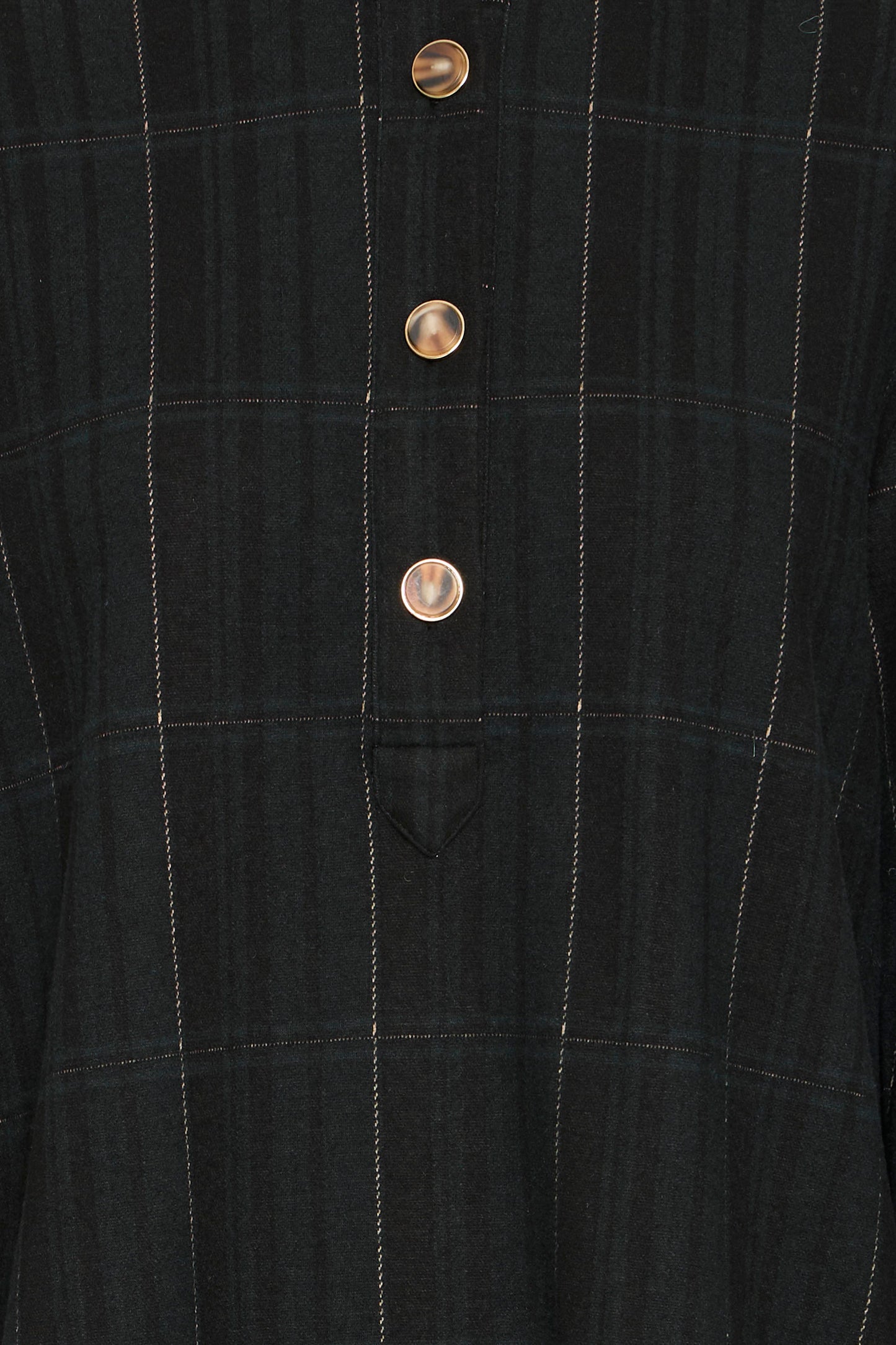 Robe carreaux boutons ICHI