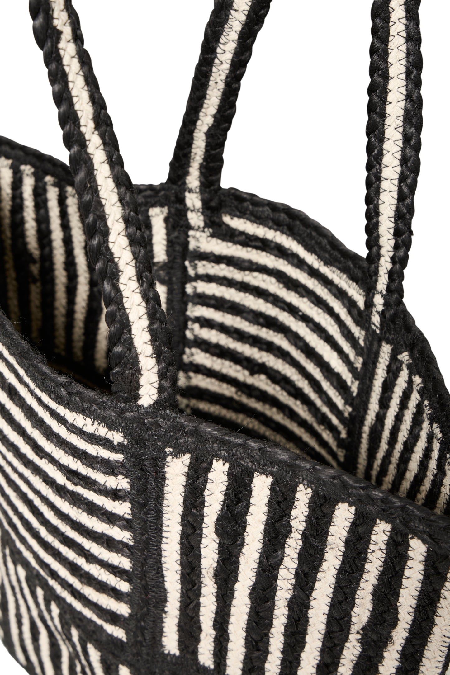 Sac tressé rayures ICHI