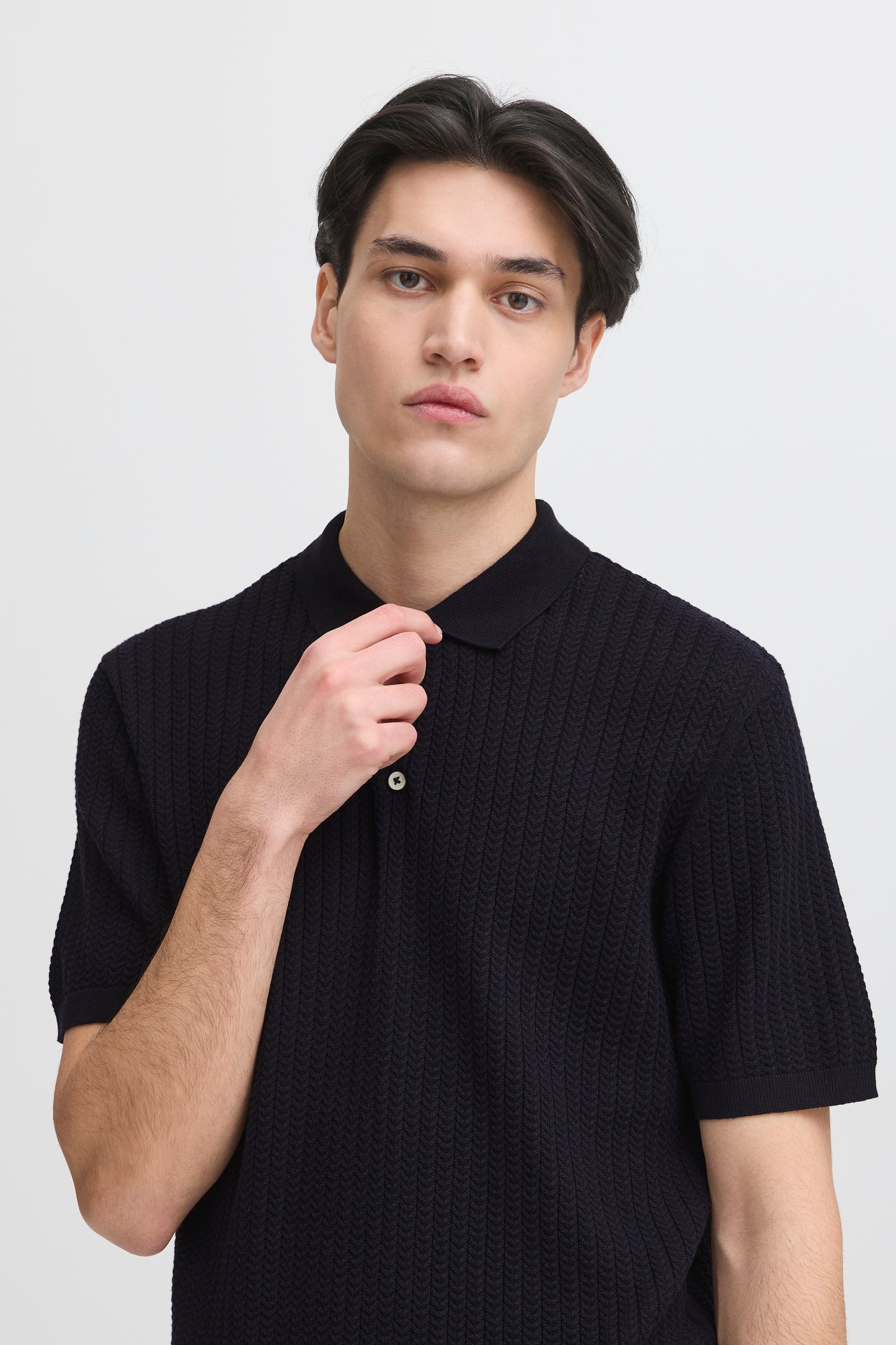Polo maille tressé Casual Friday