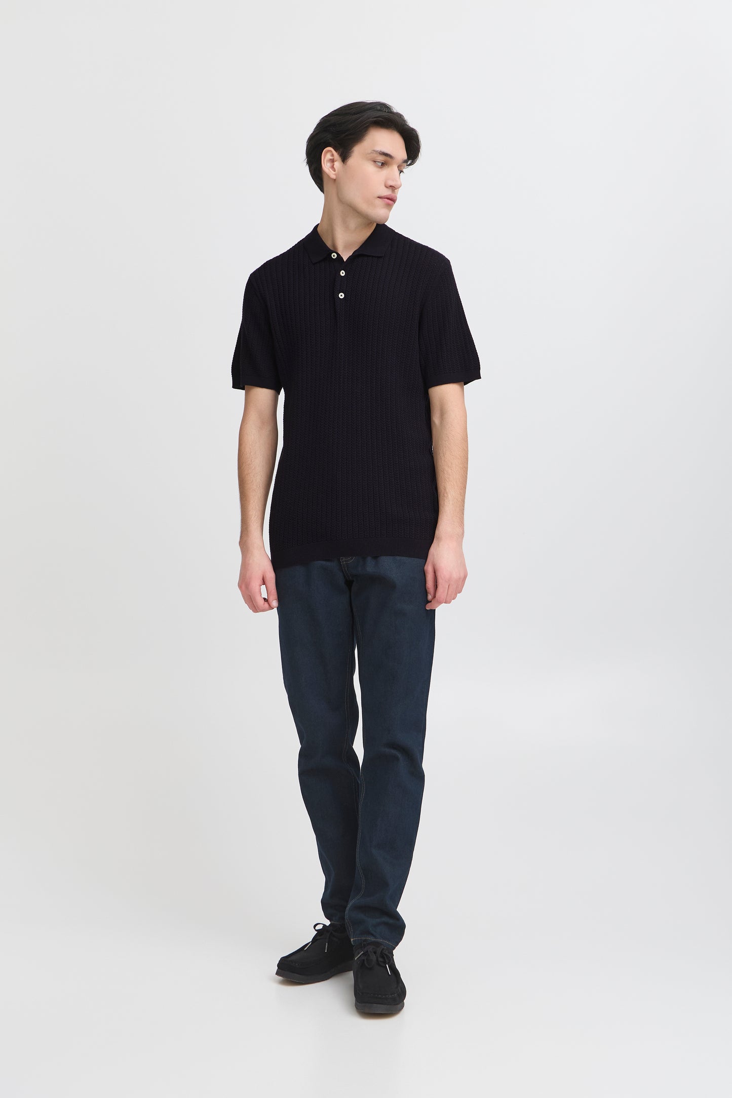 Polo maille tressé Casual Friday