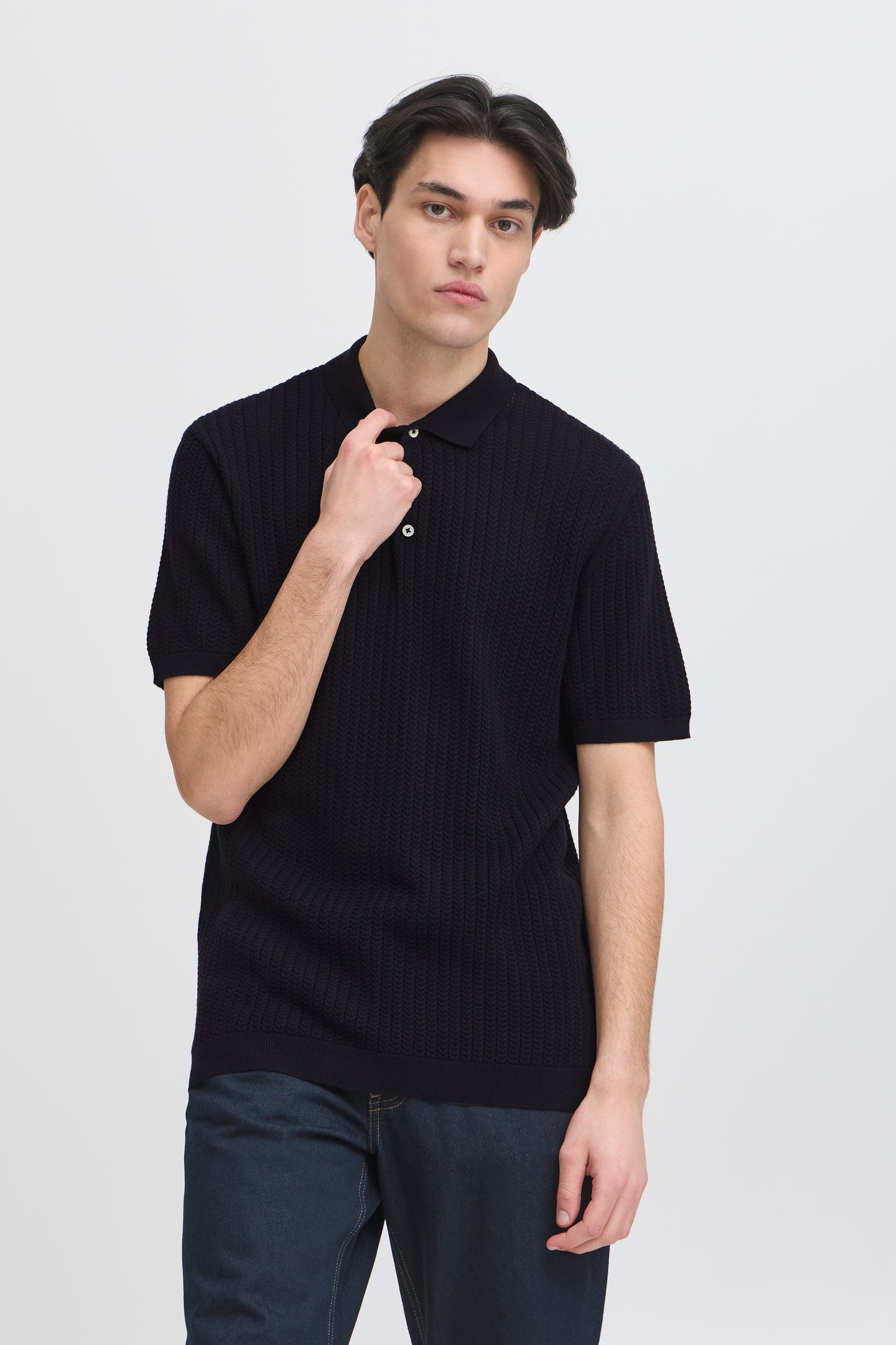 Polo maille tressé Casual Friday