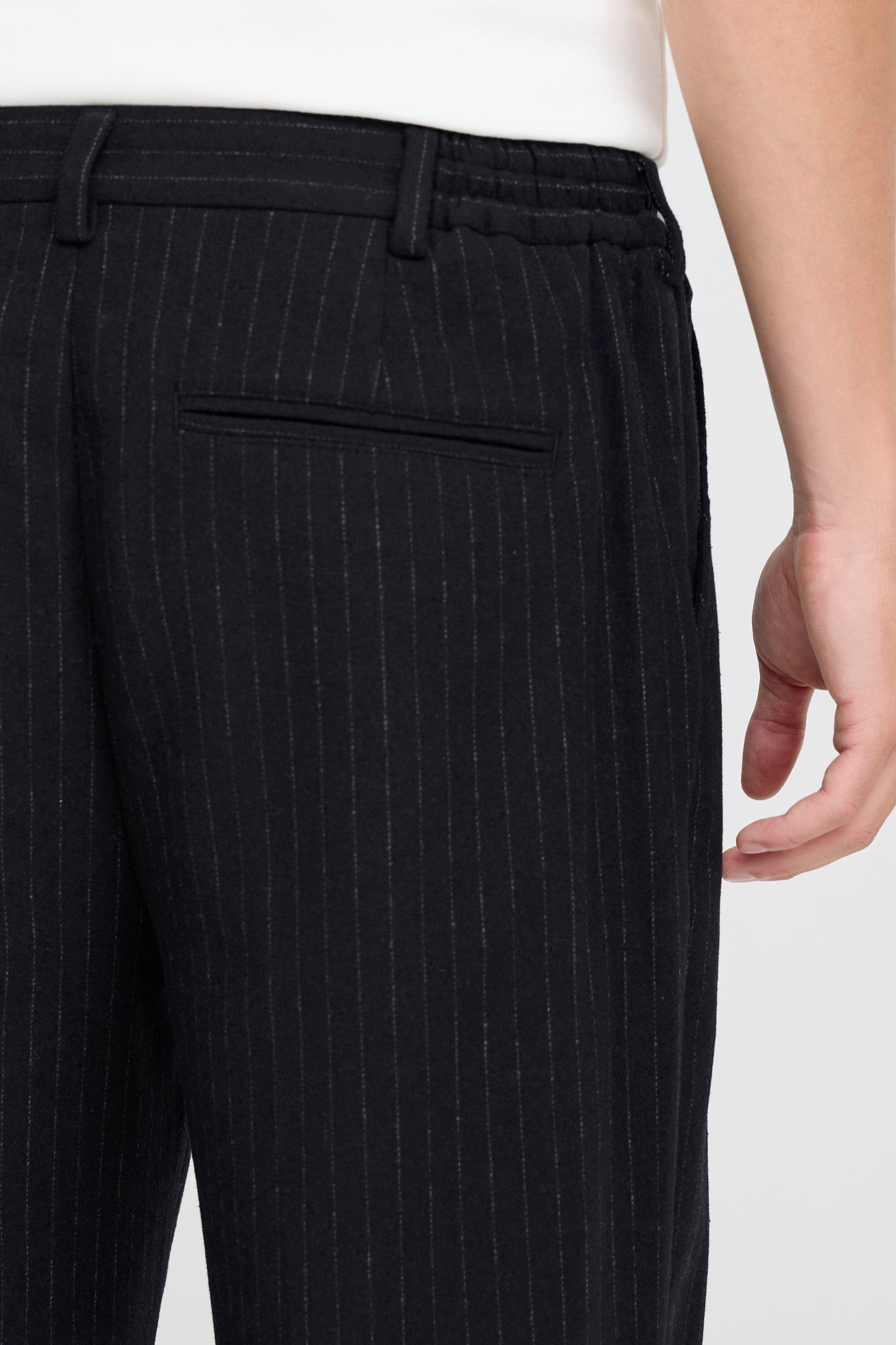 Pantalon rayures laine Casual Friday