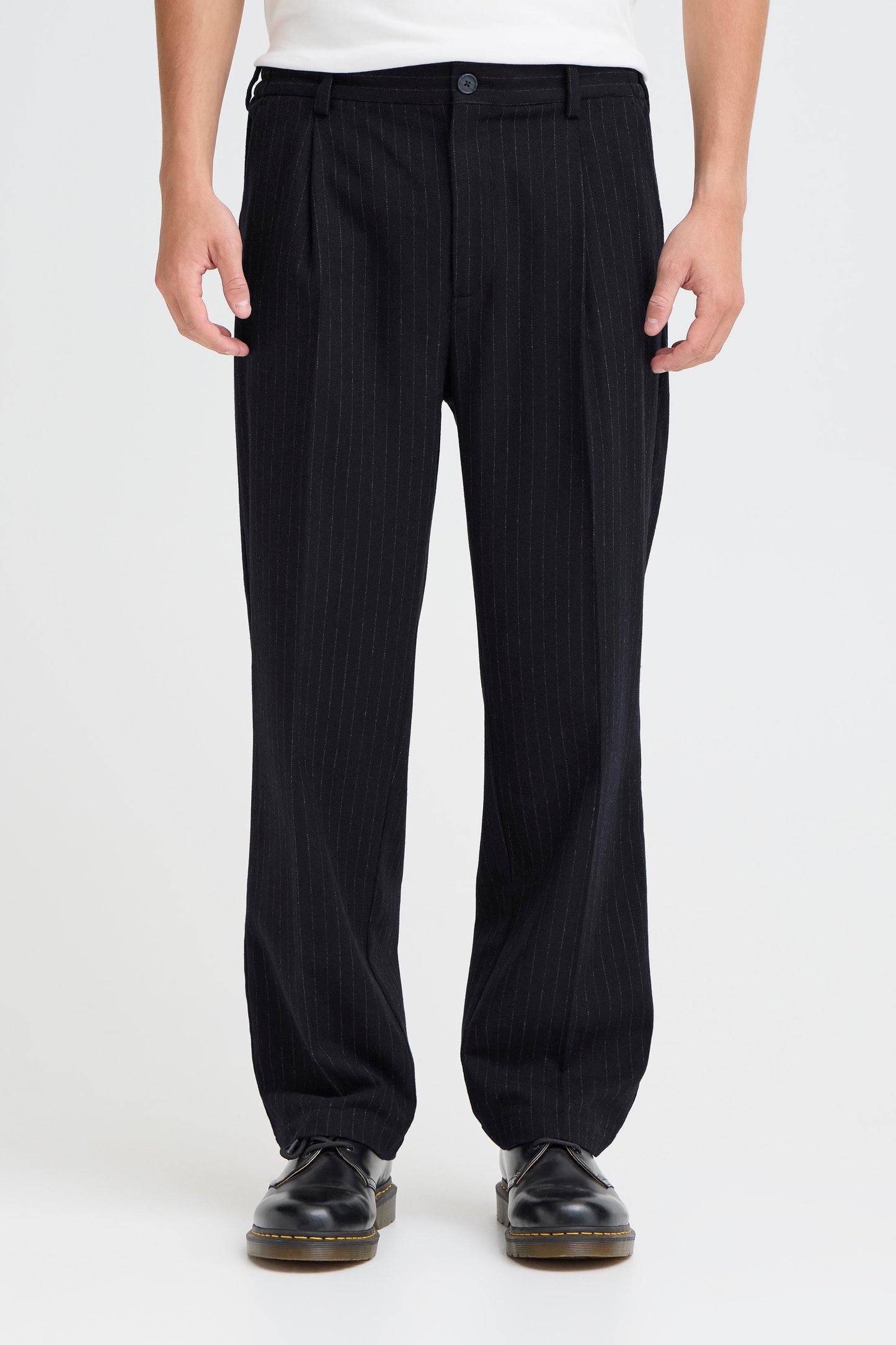 Pantalon rayures laine Casual Friday
