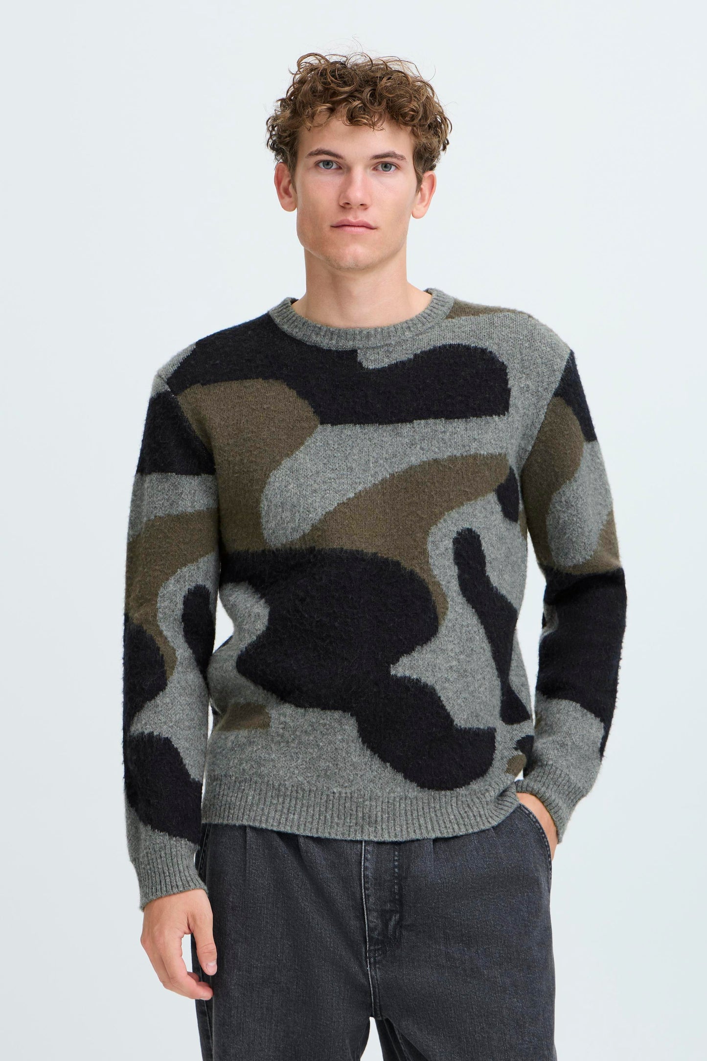 Pull laine tâches Casual Friday
