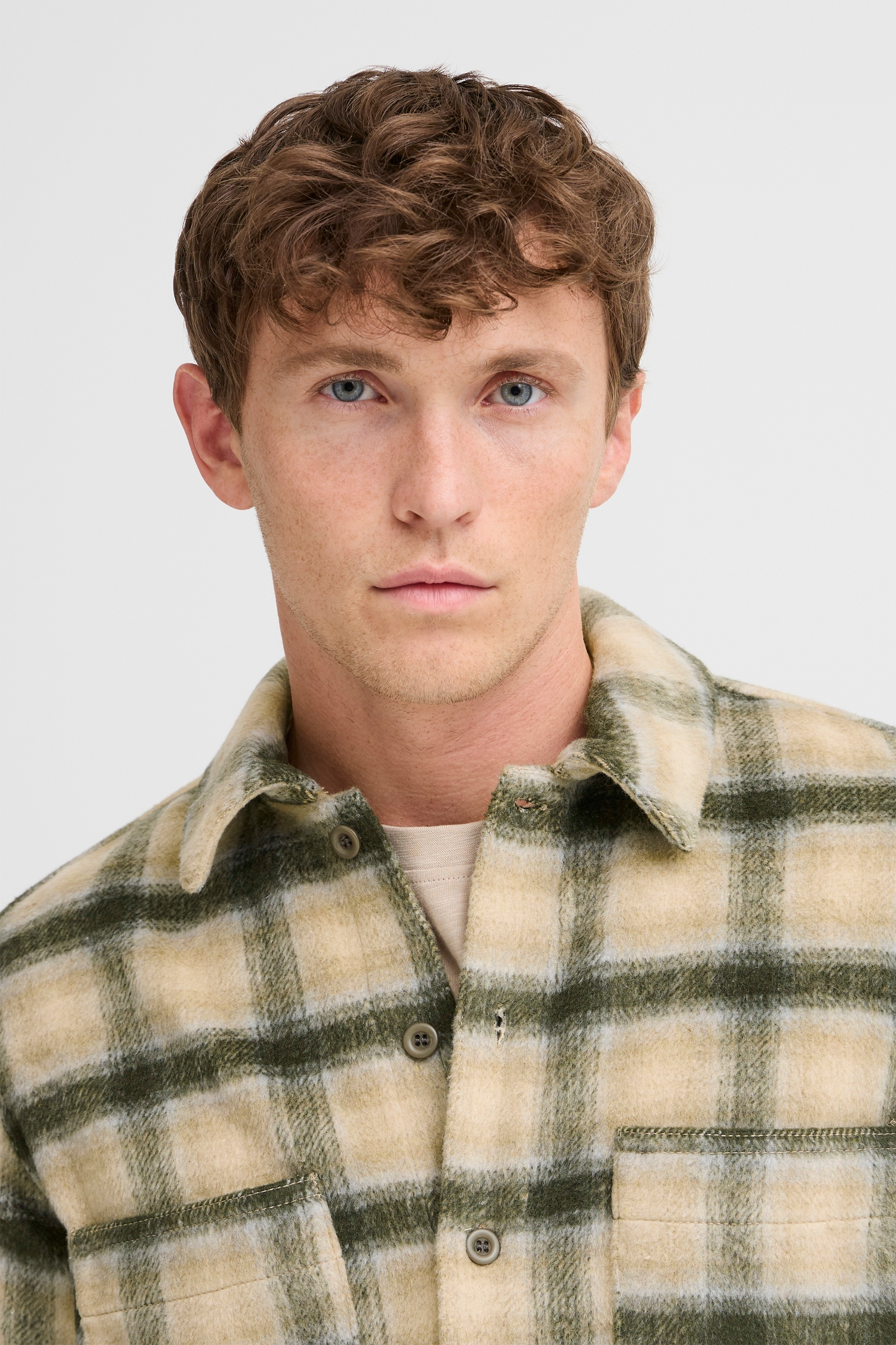 Veste surchemise carreaux Blend