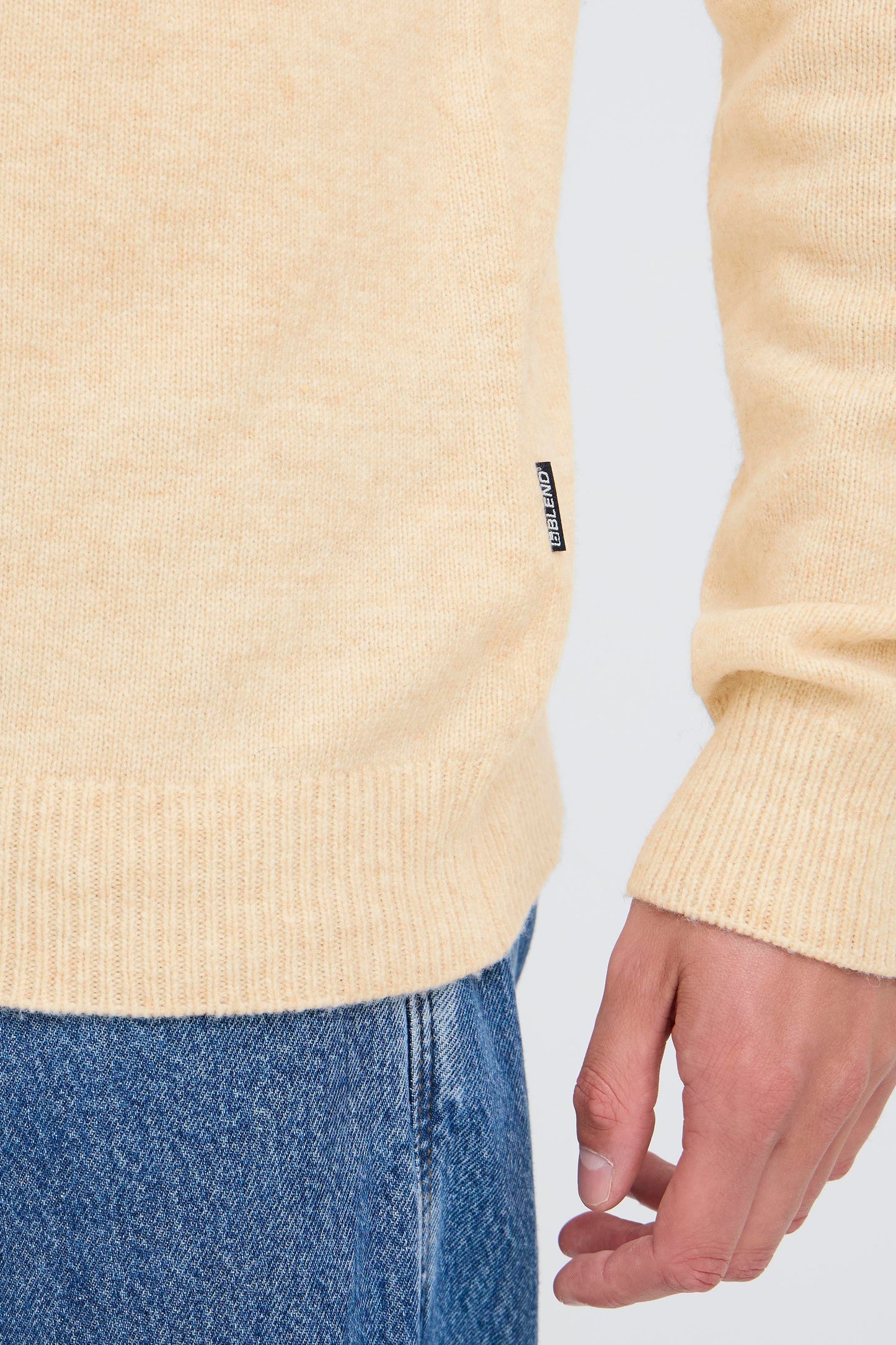 Pull col roulé laine Blend