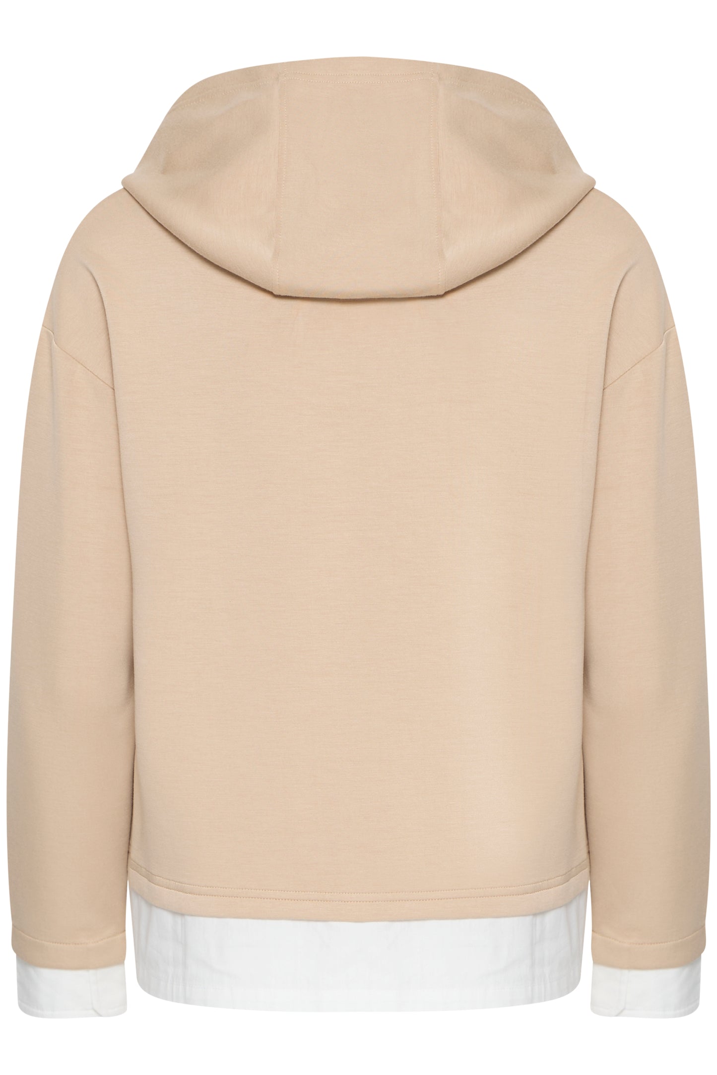 Sweat capuche détail chemise B.Young