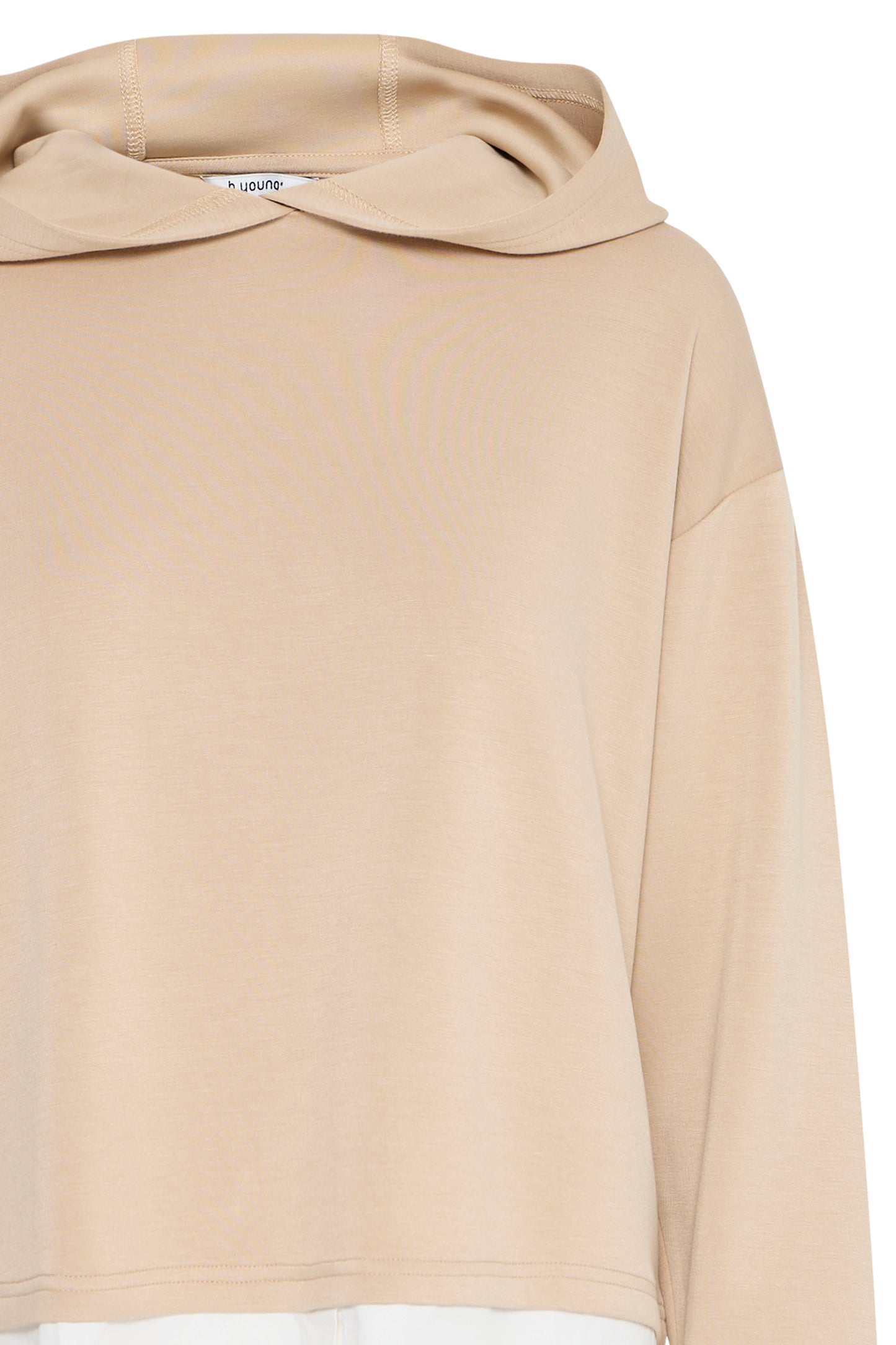 Sweat capuche détail chemise B.Young