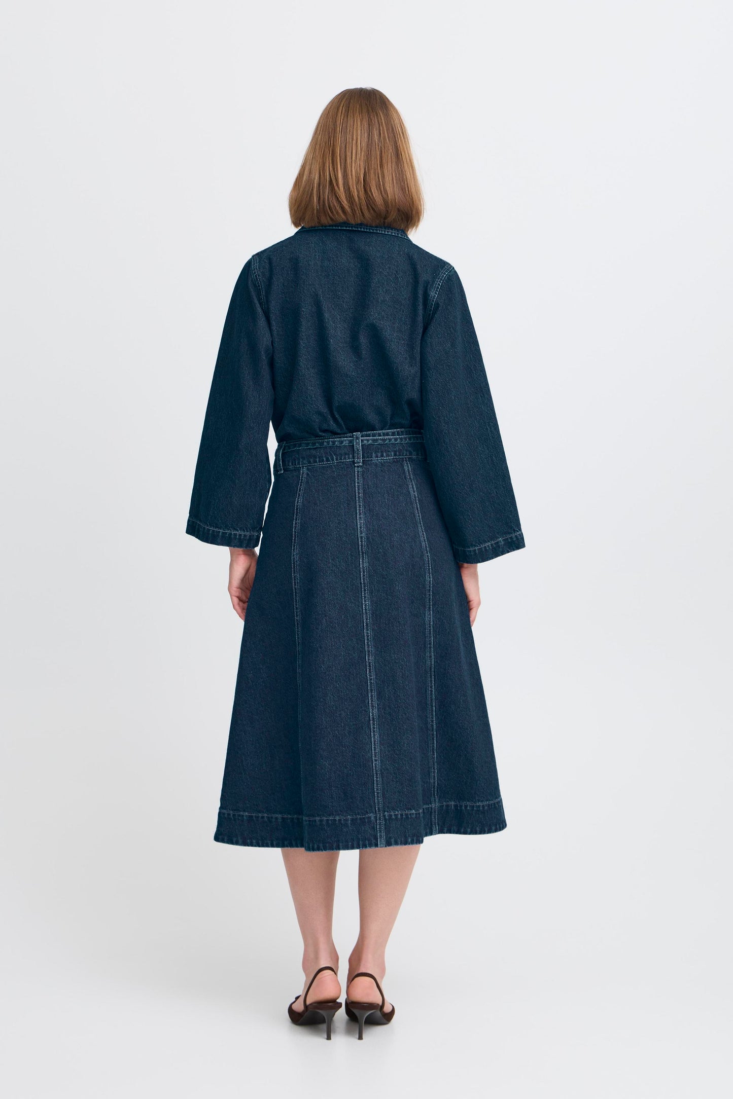 Jupe midi jean B.Young