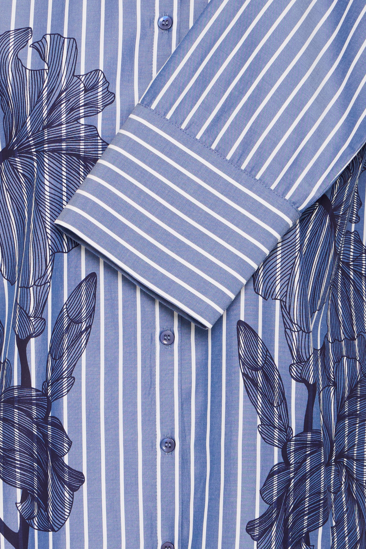Chemise rayures & fleurs B.Young