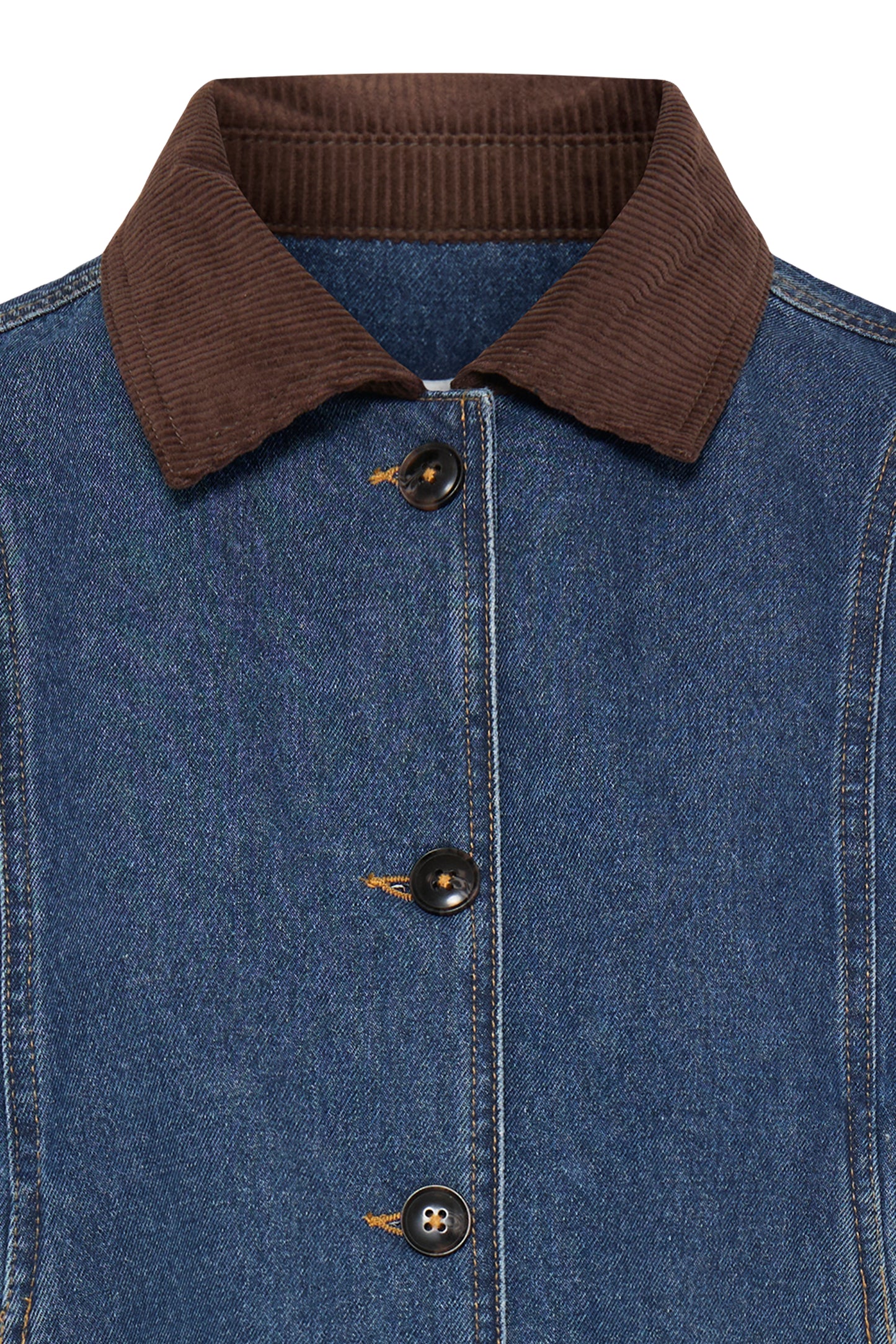 Veste jean détail velours B.Young