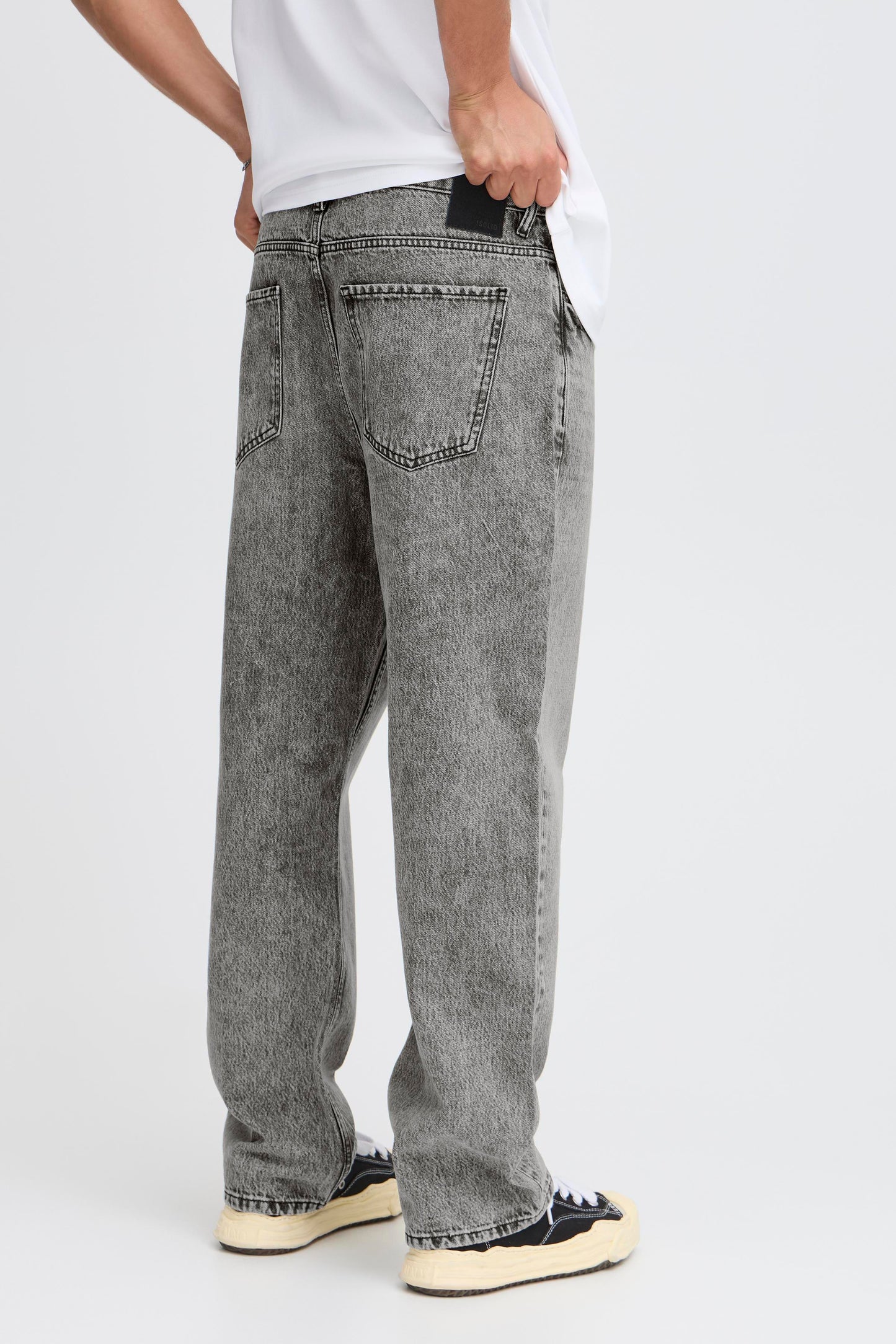 Jean large gris Solid