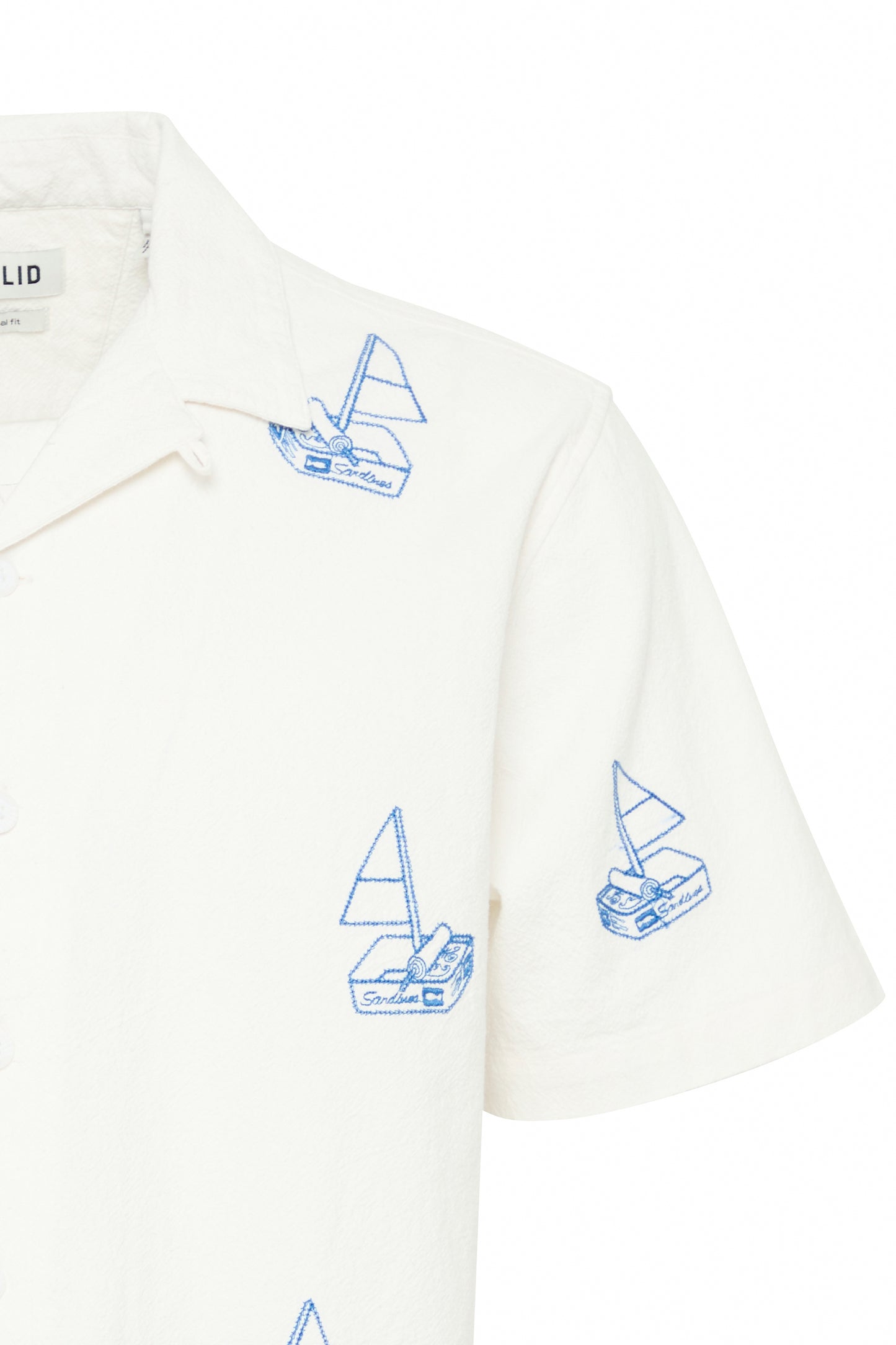 Chemise broderie sardines Solid