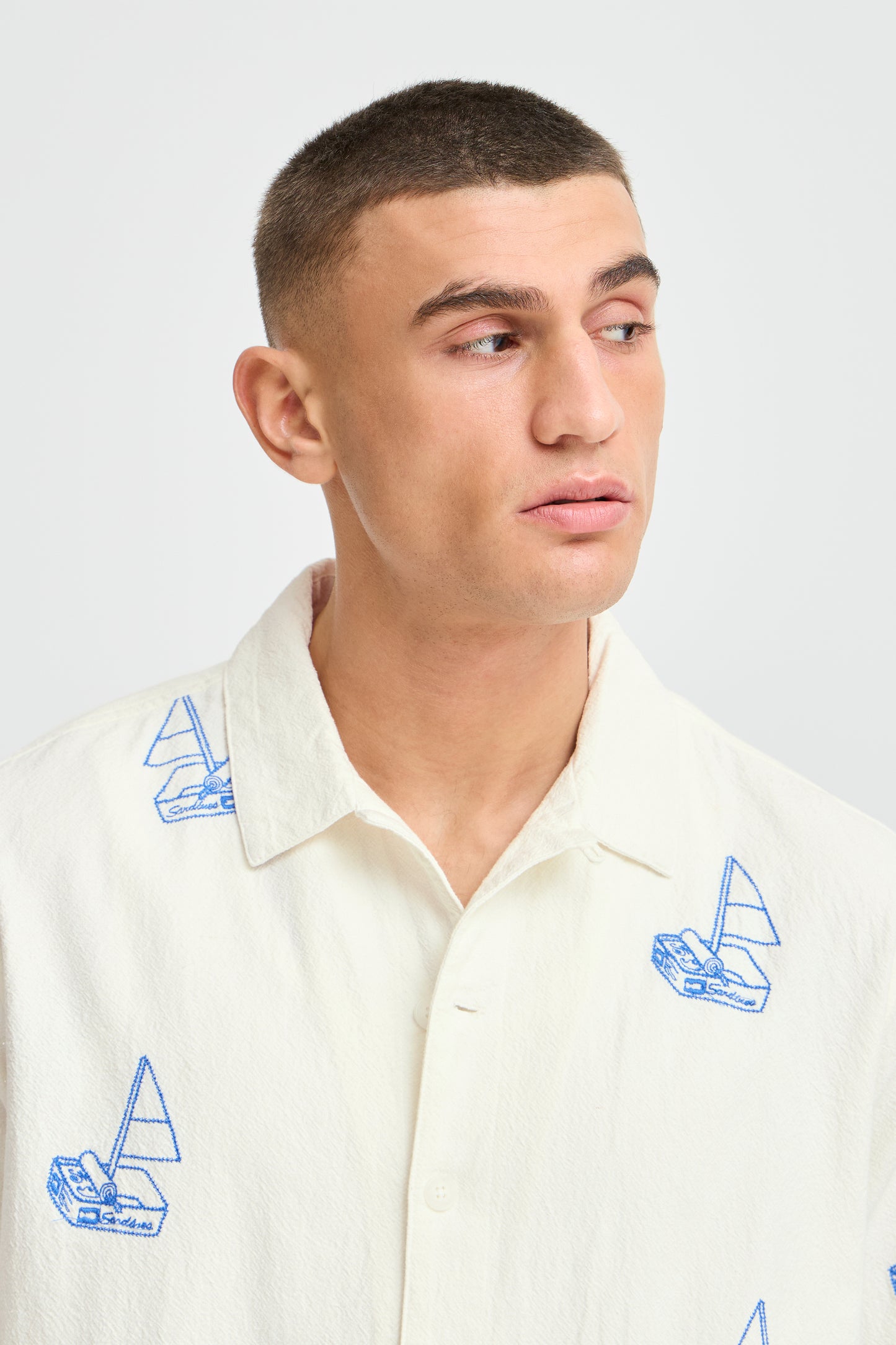 Chemise broderie sardines Solid