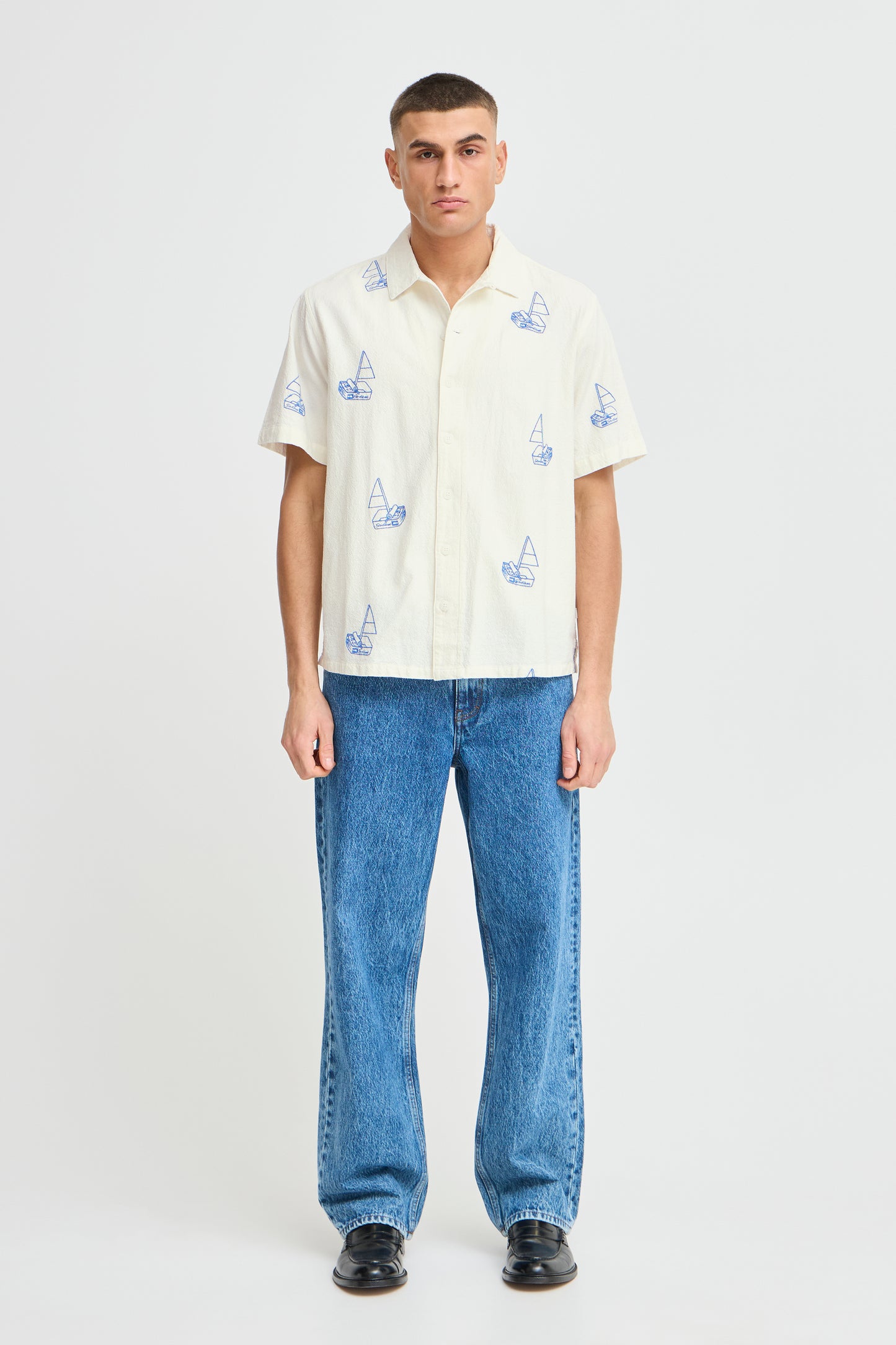 Chemise broderie sardines Solid