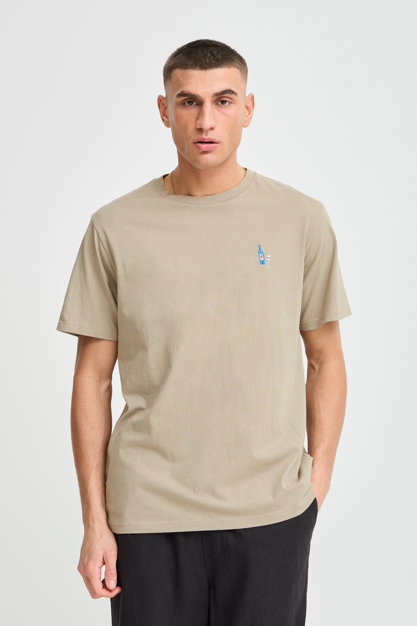 T-shirt broderie Solid