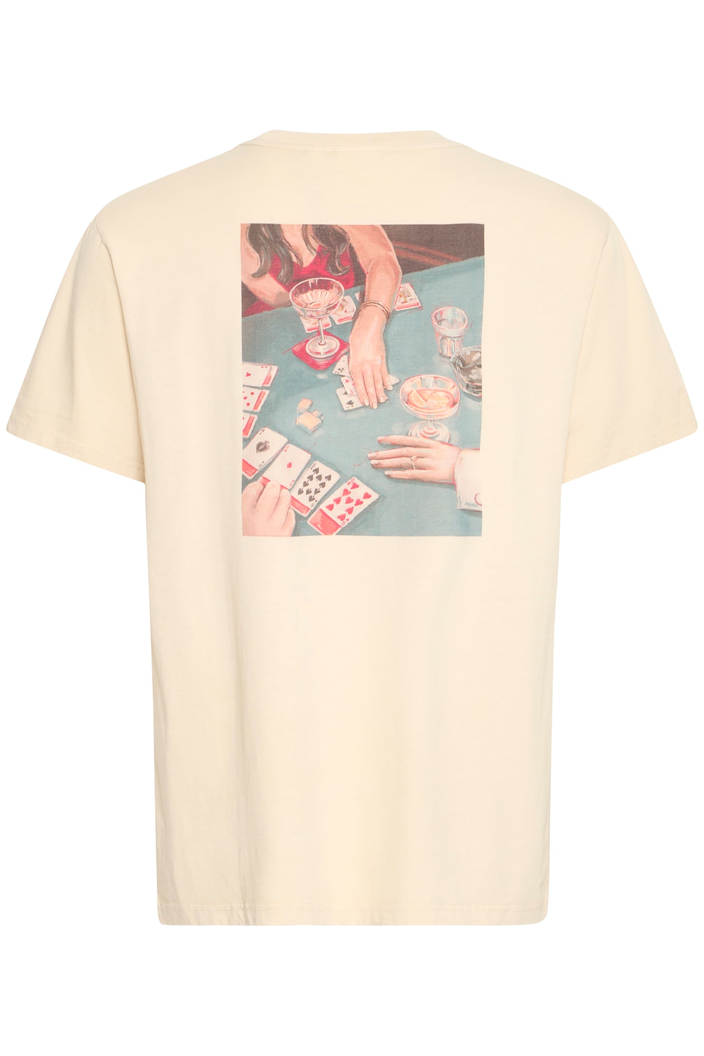 T-shirt poker Solid