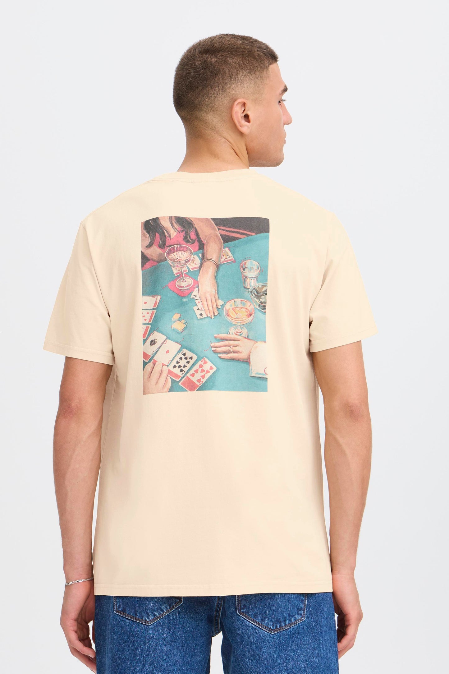 T-shirt poker Solid