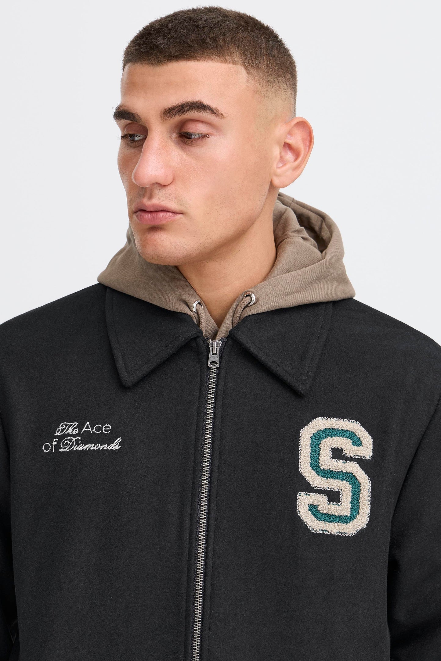 Bomber school laine Solid