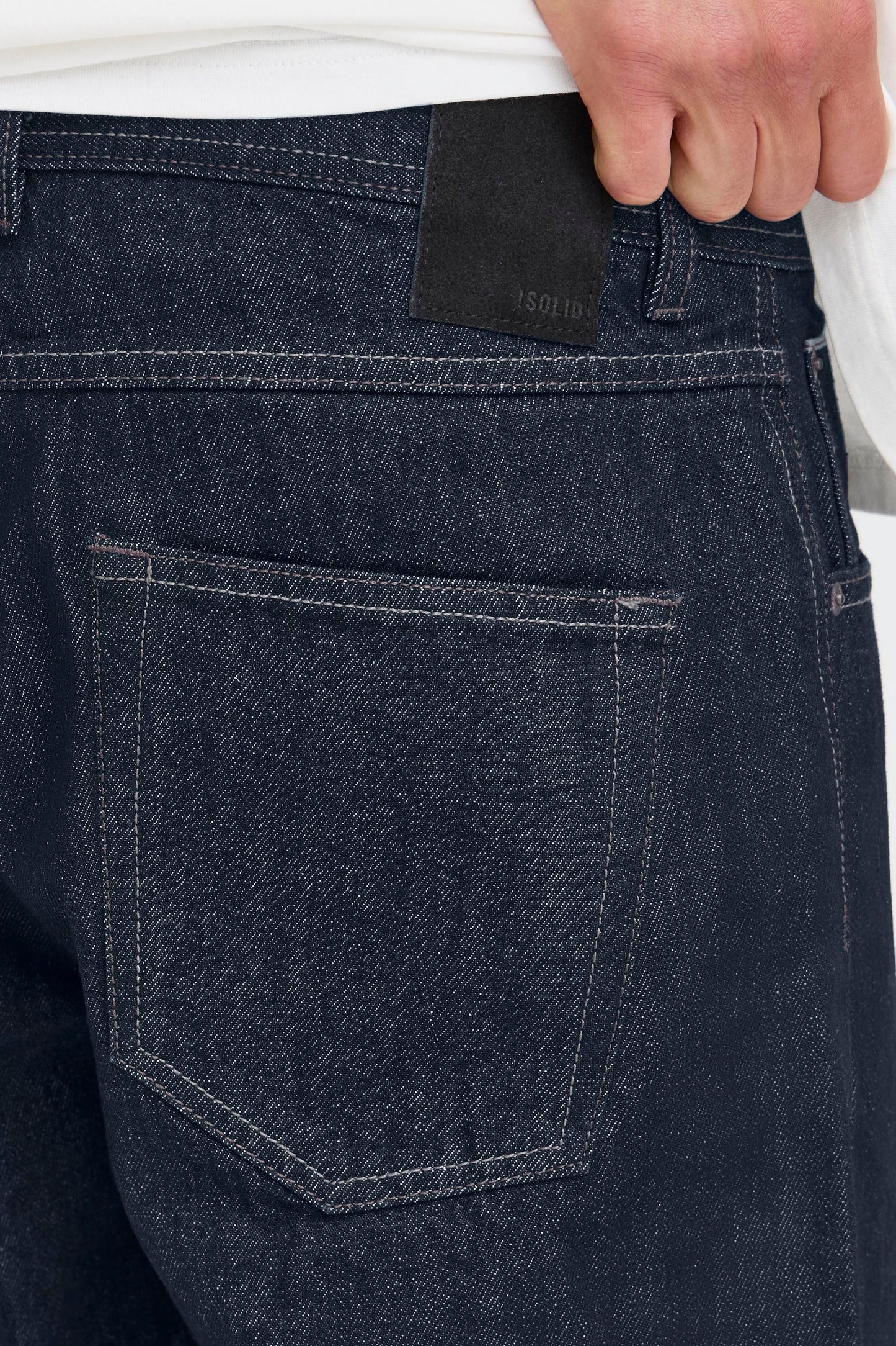 Jean droit brut Solid