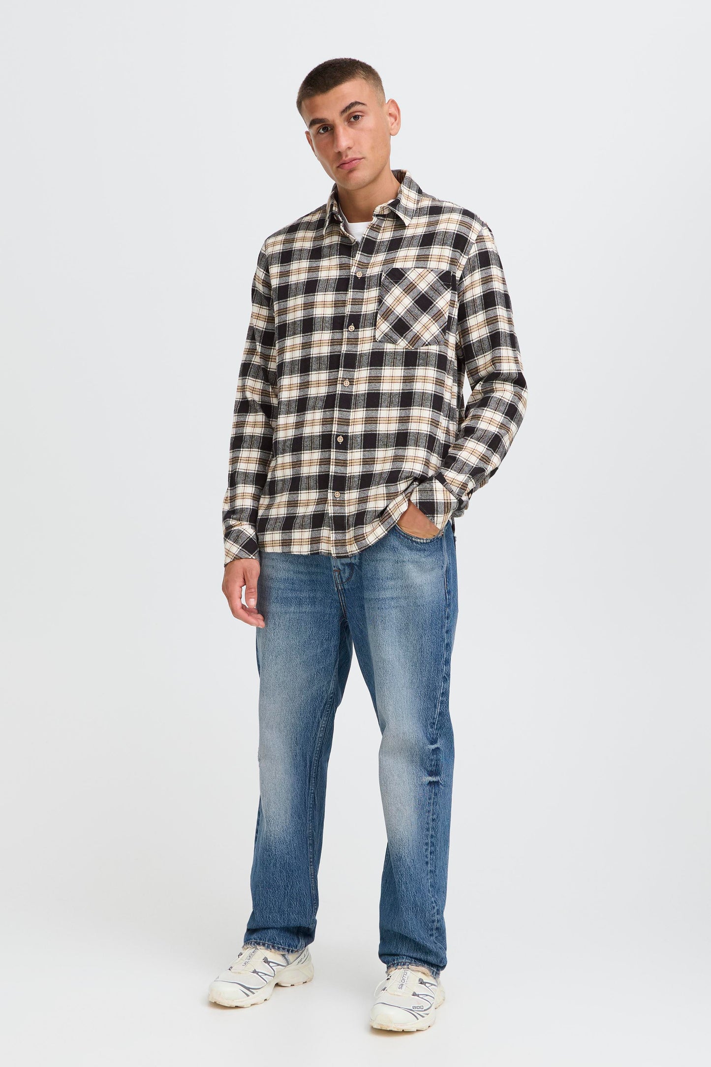 Chemise carreaux Solid