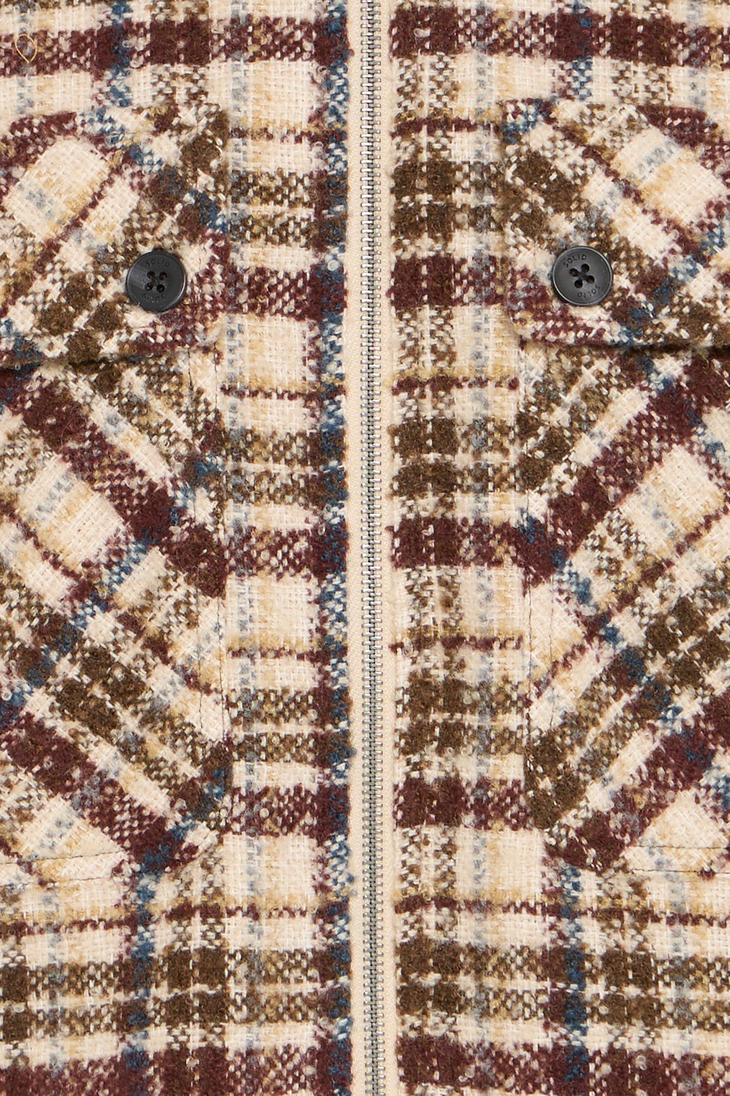 Veste carreaux coloré Solid