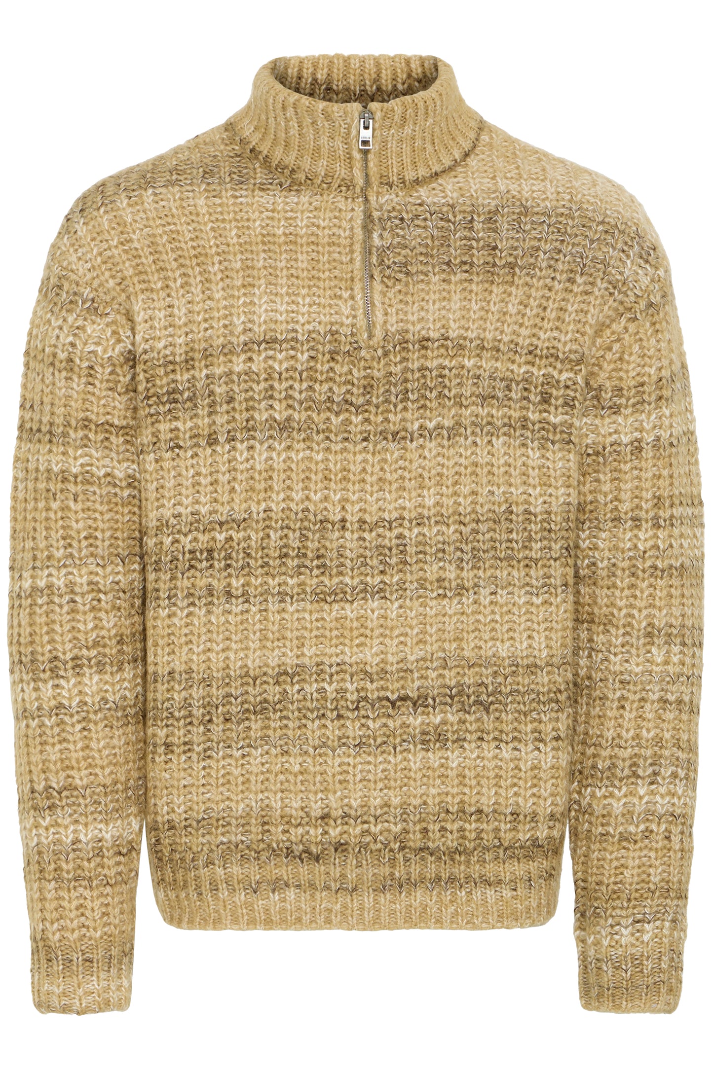 Pull col montant zip Solid