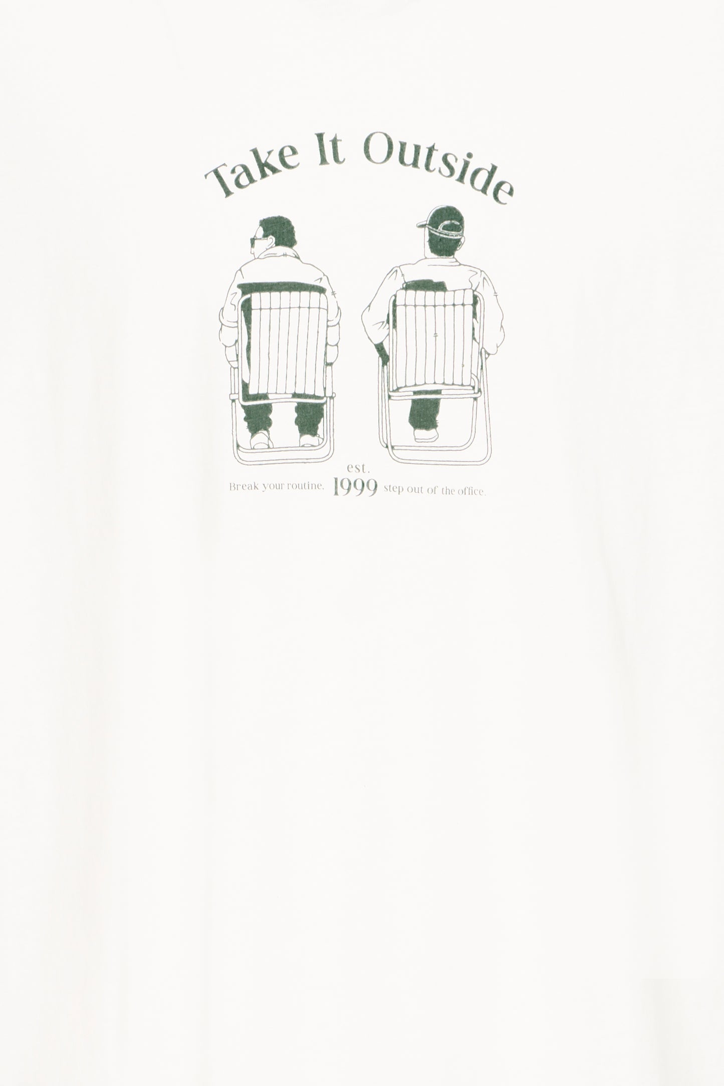 T-shirt impression dos Solid