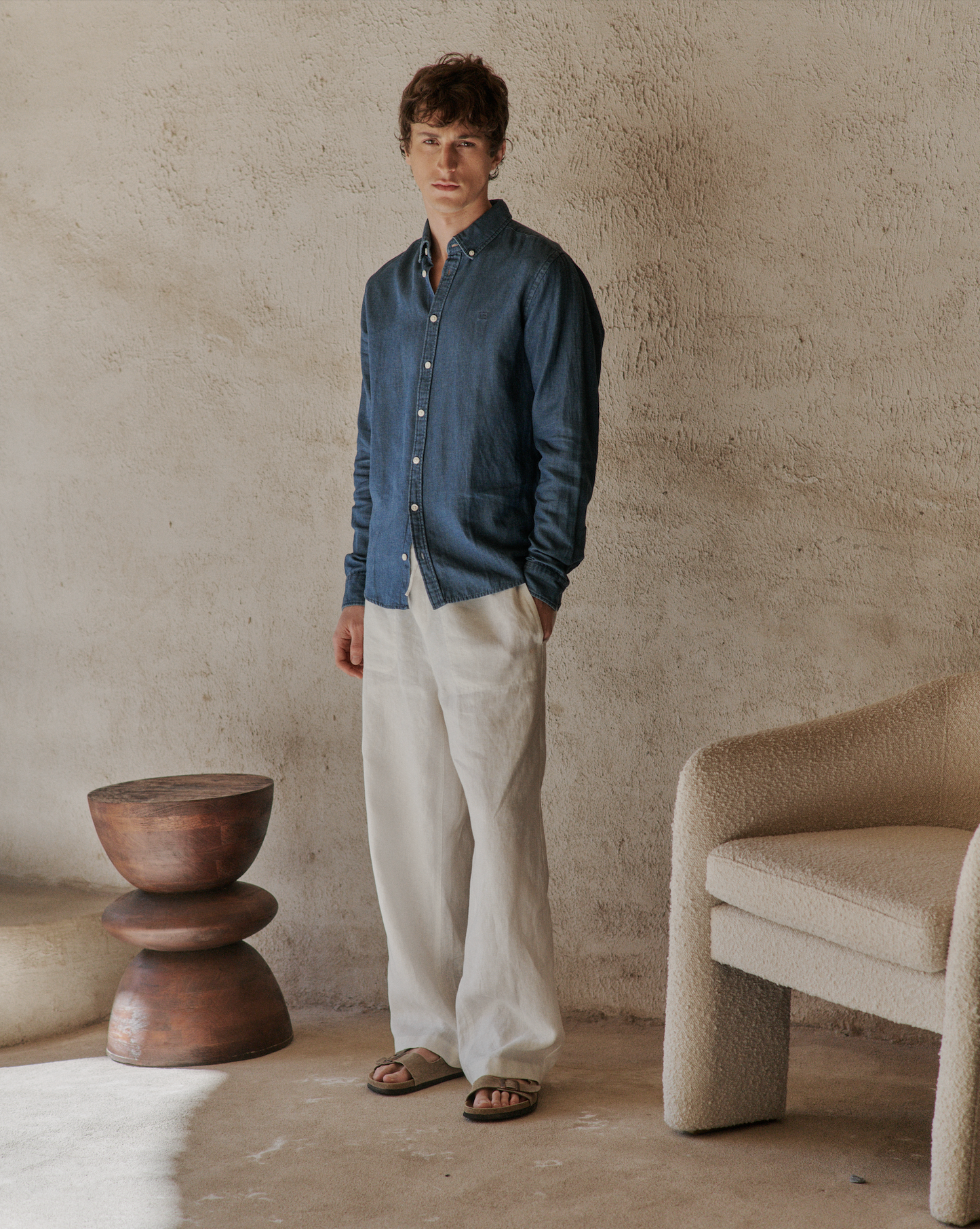 Pantalon lin Casual Friday